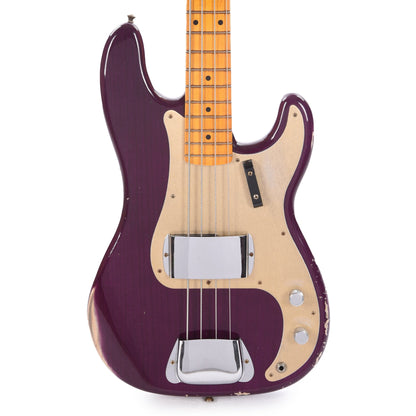 Fender Custom Shop 1957 Precision Bass Ash Relic Faded Trans Midnight Purple Bass Guitars / 4-String