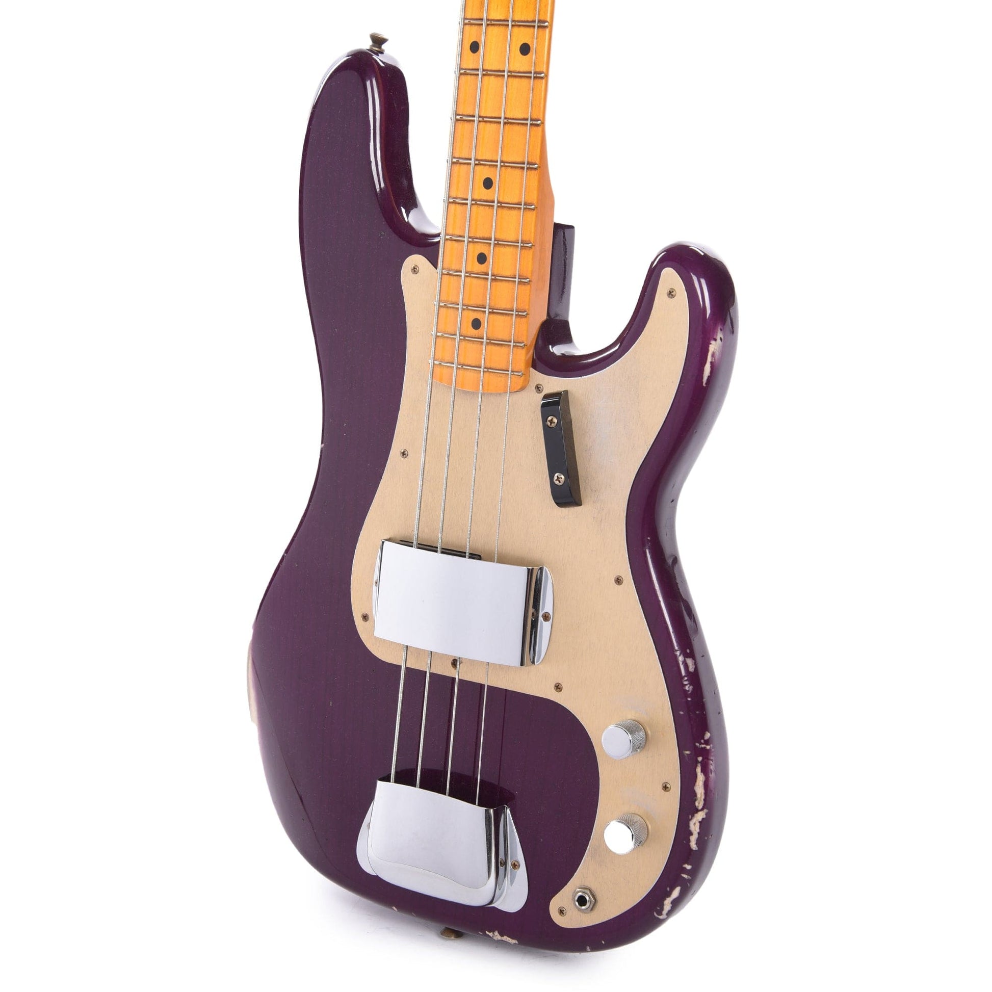 Fender Custom Shop 1957 Precision Bass Ash Relic Faded Trans Midnight Purple Bass Guitars / 4-String