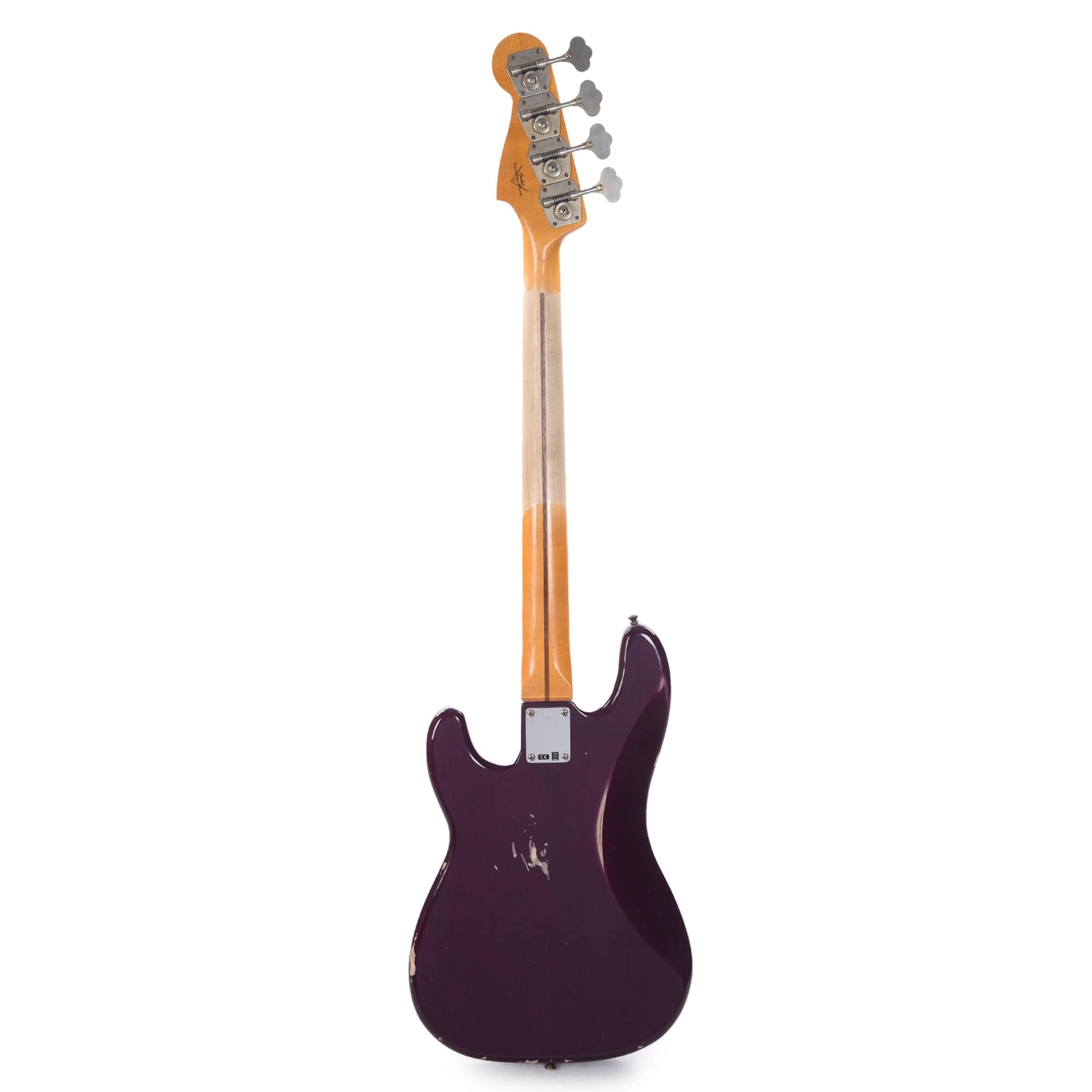 Fender Custom Shop 1957 Precision Bass Ash Relic Faded Trans Midnight Purple Bass Guitars / 4-String