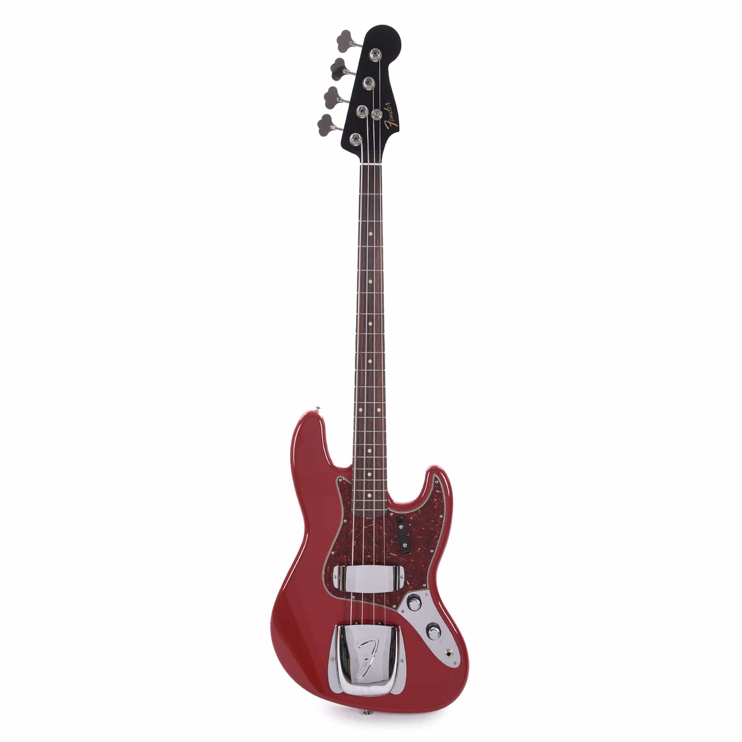 Fender Custom Shop 1960 Jazz Bass DCC Faded/Aged Dakota Red w/Black Painted Headcap Bass Guitars / 4-String