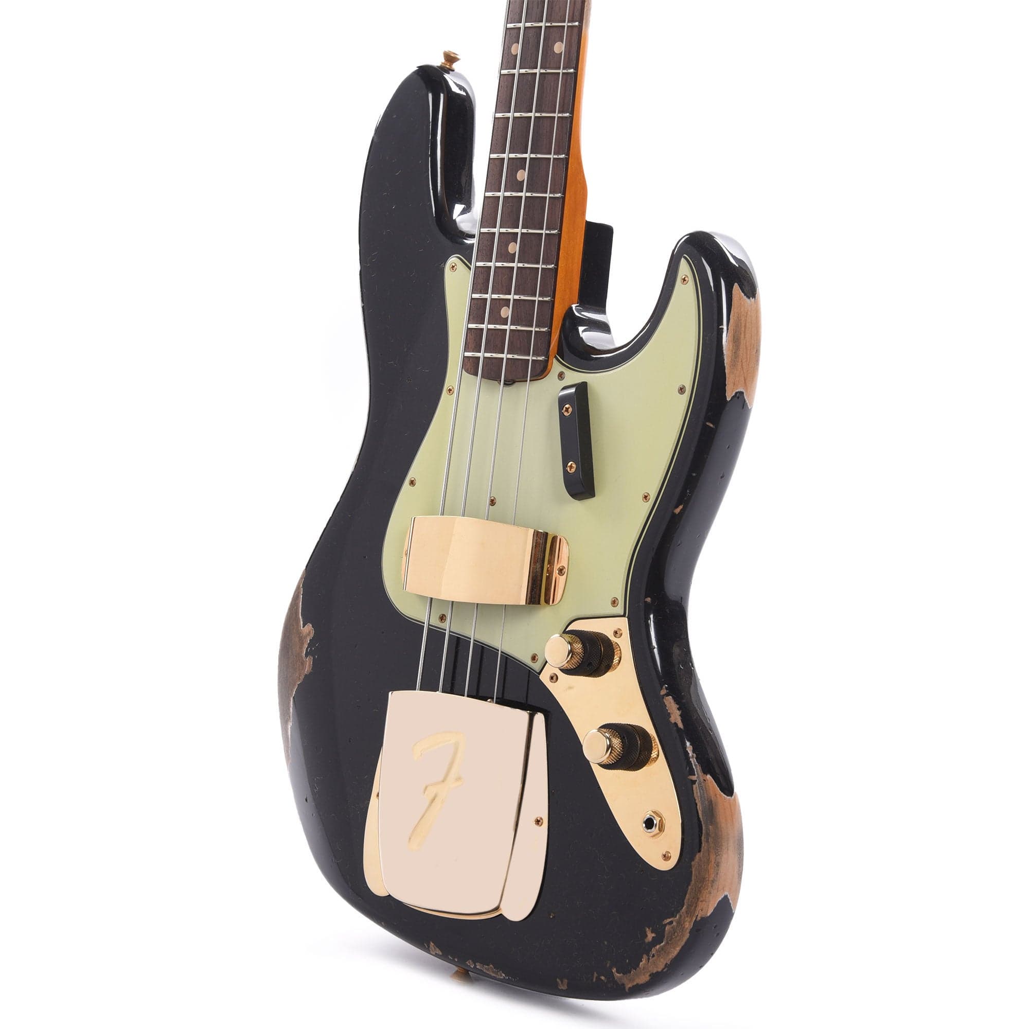 Fender Custom Shop 1960 Jazz Bass Heavy Relic Super Aged Black w/Paint –  Chicago Music Exchange