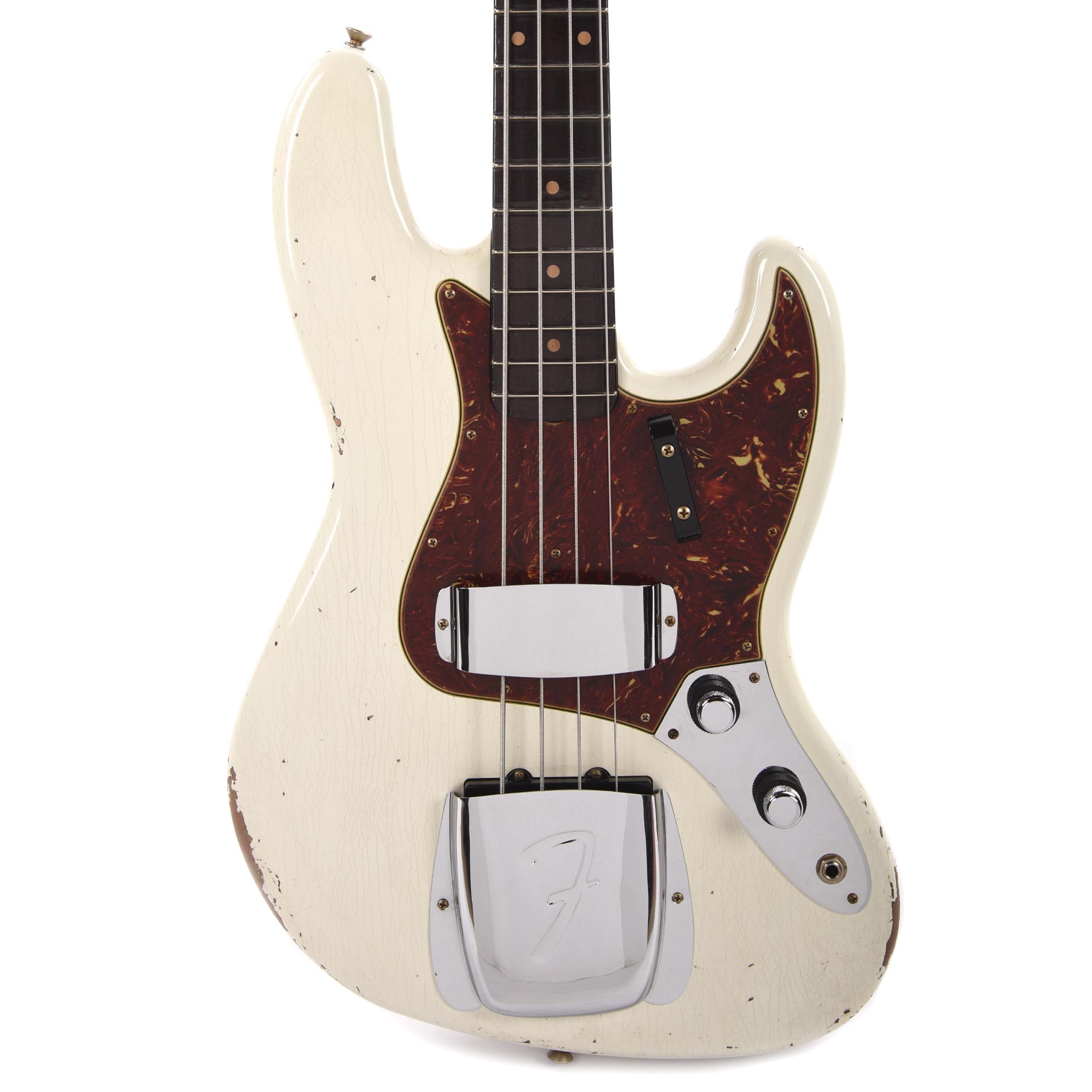 Fender Custom Shop 1960 Jazz Bass Relic Aged Olympic White w/Rosewood –  Chicago Music Exchange