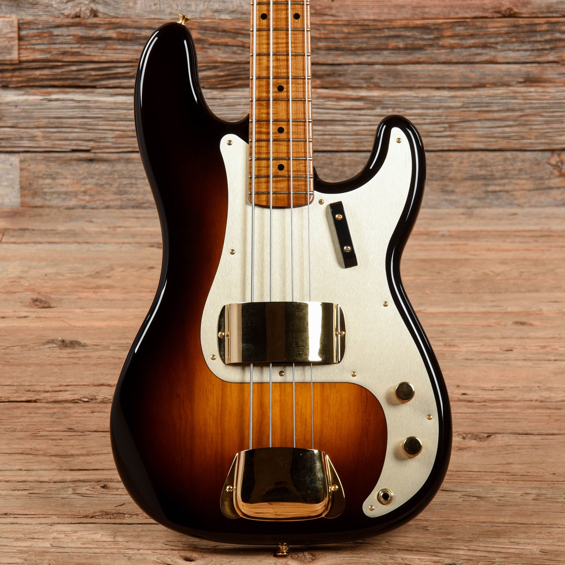 Fender Custom Shop 57 Precision Bass Reissue Ash NOS Wide Fade Chocolate 2-Color Sunburst 2022 Bass Guitars / 4-String