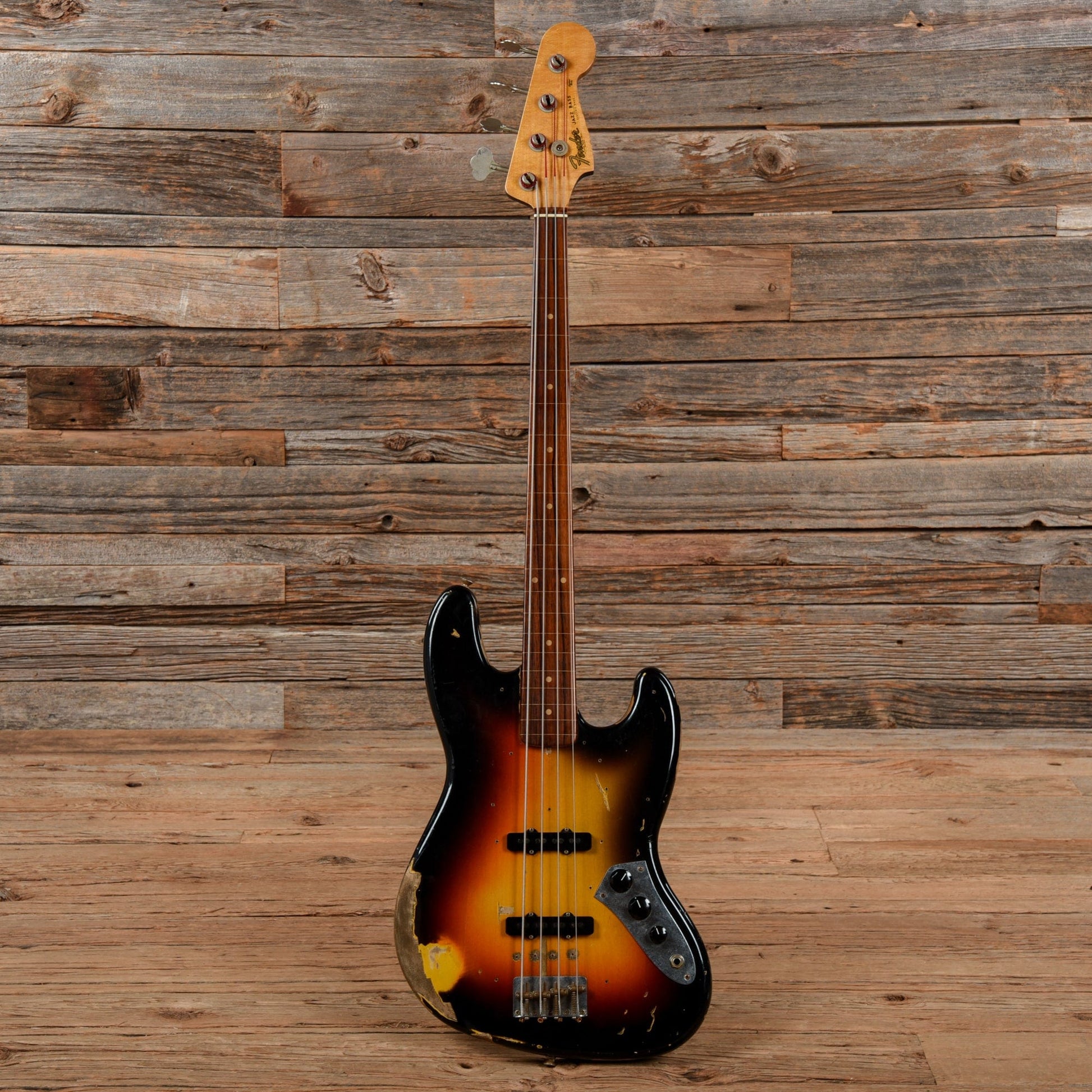 Fender Custom Shop Jaco Pastorius Tribute Jazz Bass Relic Sunburst 2005 Bass Guitars / 4-String