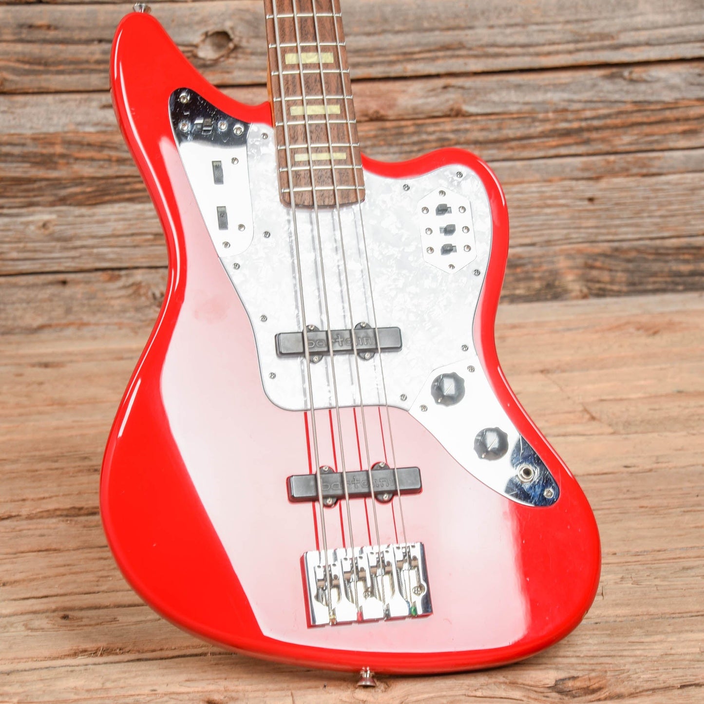 Fender Japan Jaguar Bass Hot Rod Red 2014 Bass Guitars / 4-String