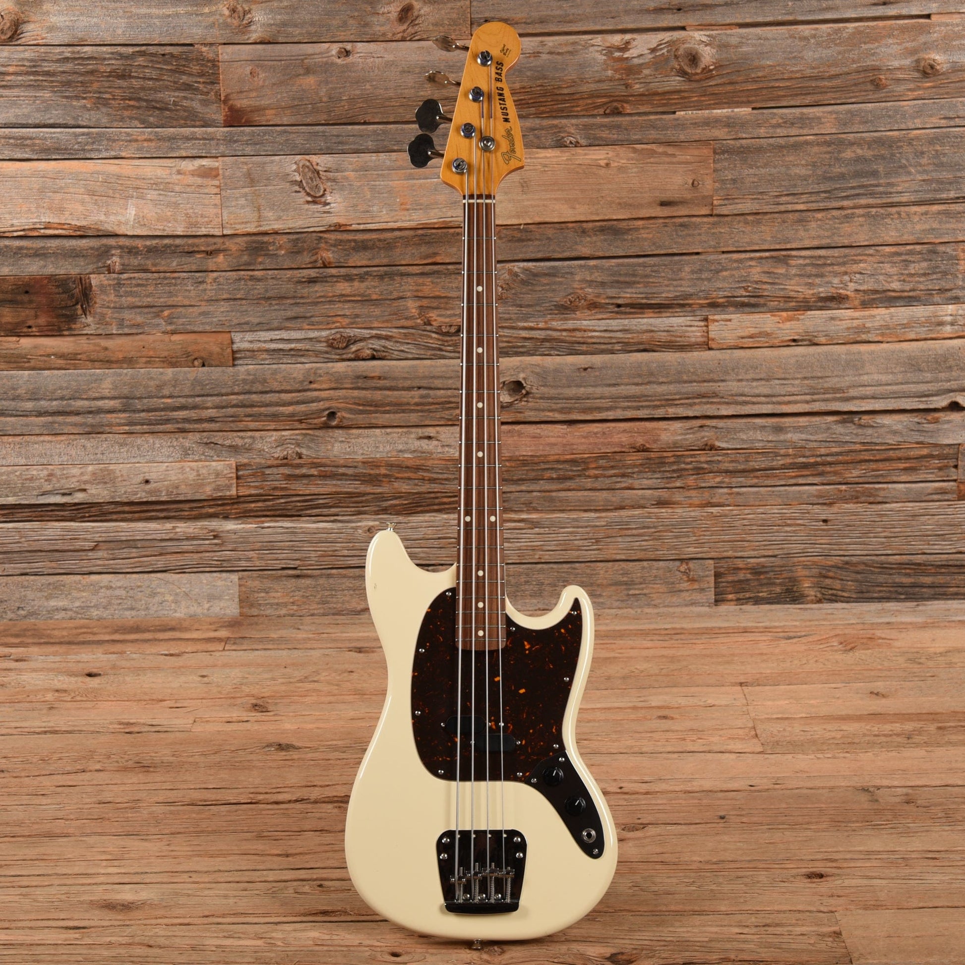 Fender Mustang MB-98 Olympic White Bass Guitars / 4-String