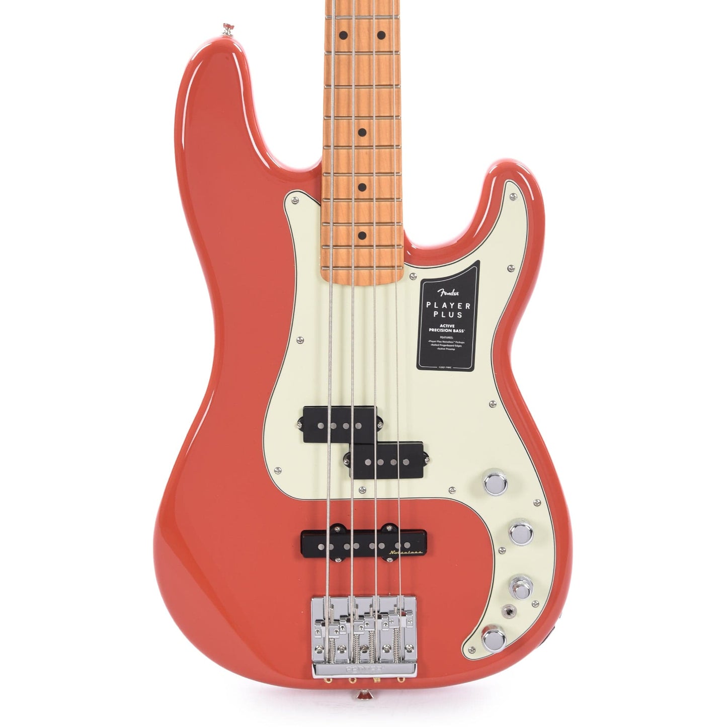 Fender Player Plus Precision Bass Fiesta Red Bass Guitars / 4-String