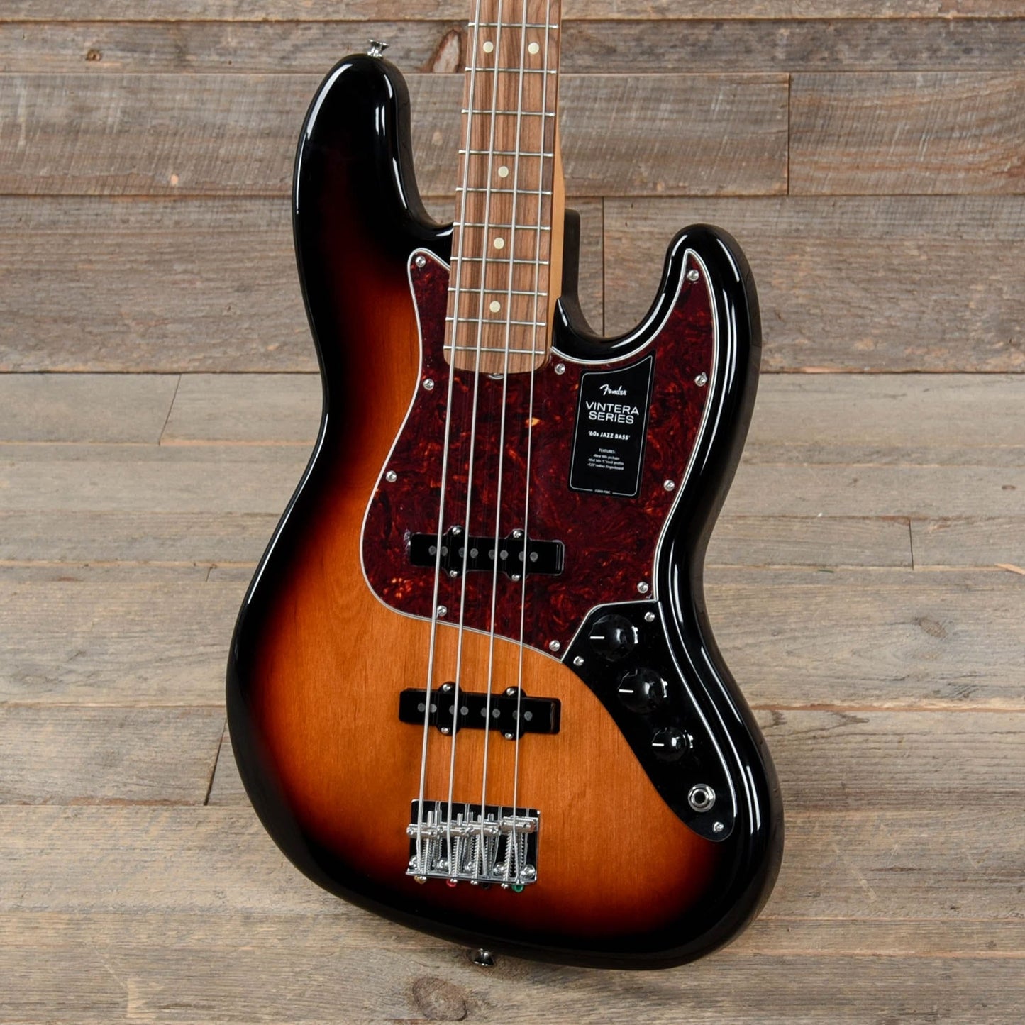 Fender Vintera '60s Jazz Bass 3-Tone Sunburst Bass Guitars / 4-String