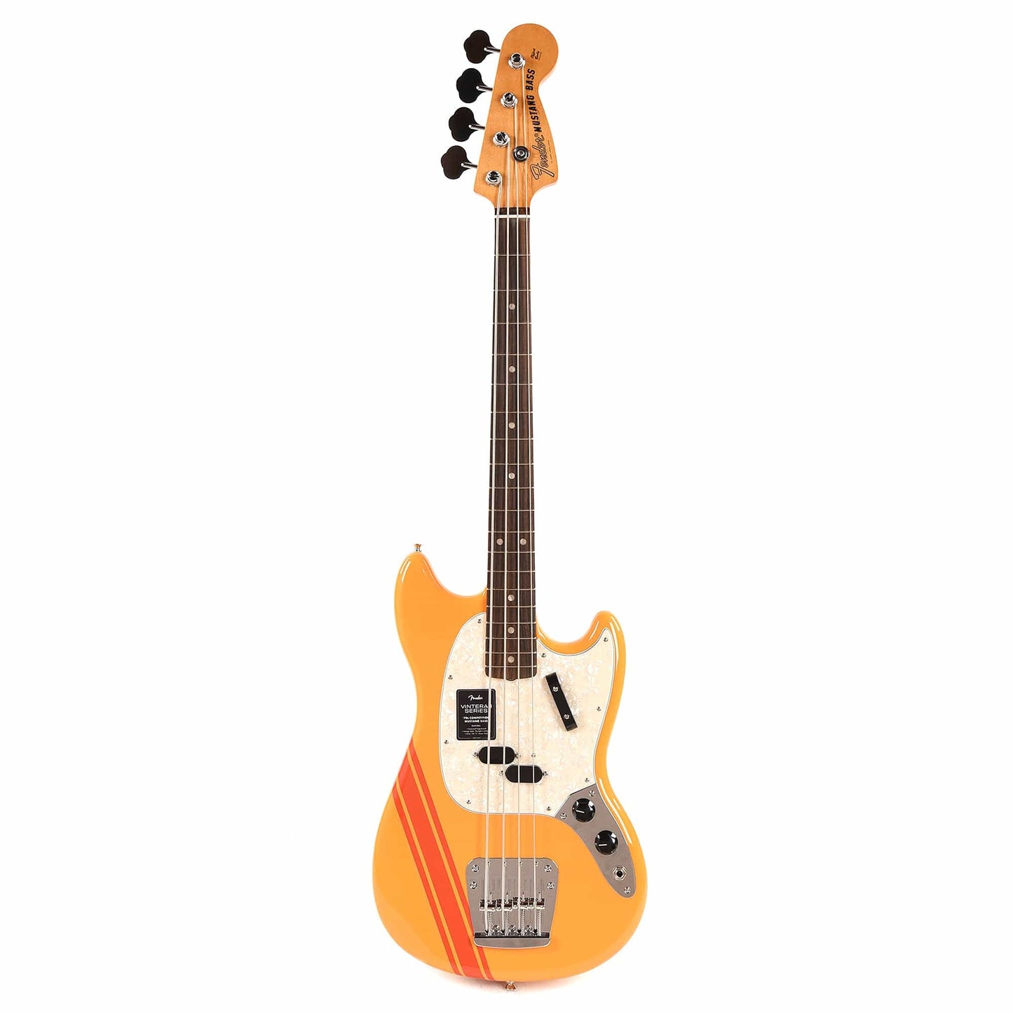 Fender Vintera II 70s Mustang Bass Competition Orange Bass Guitars / 4-String