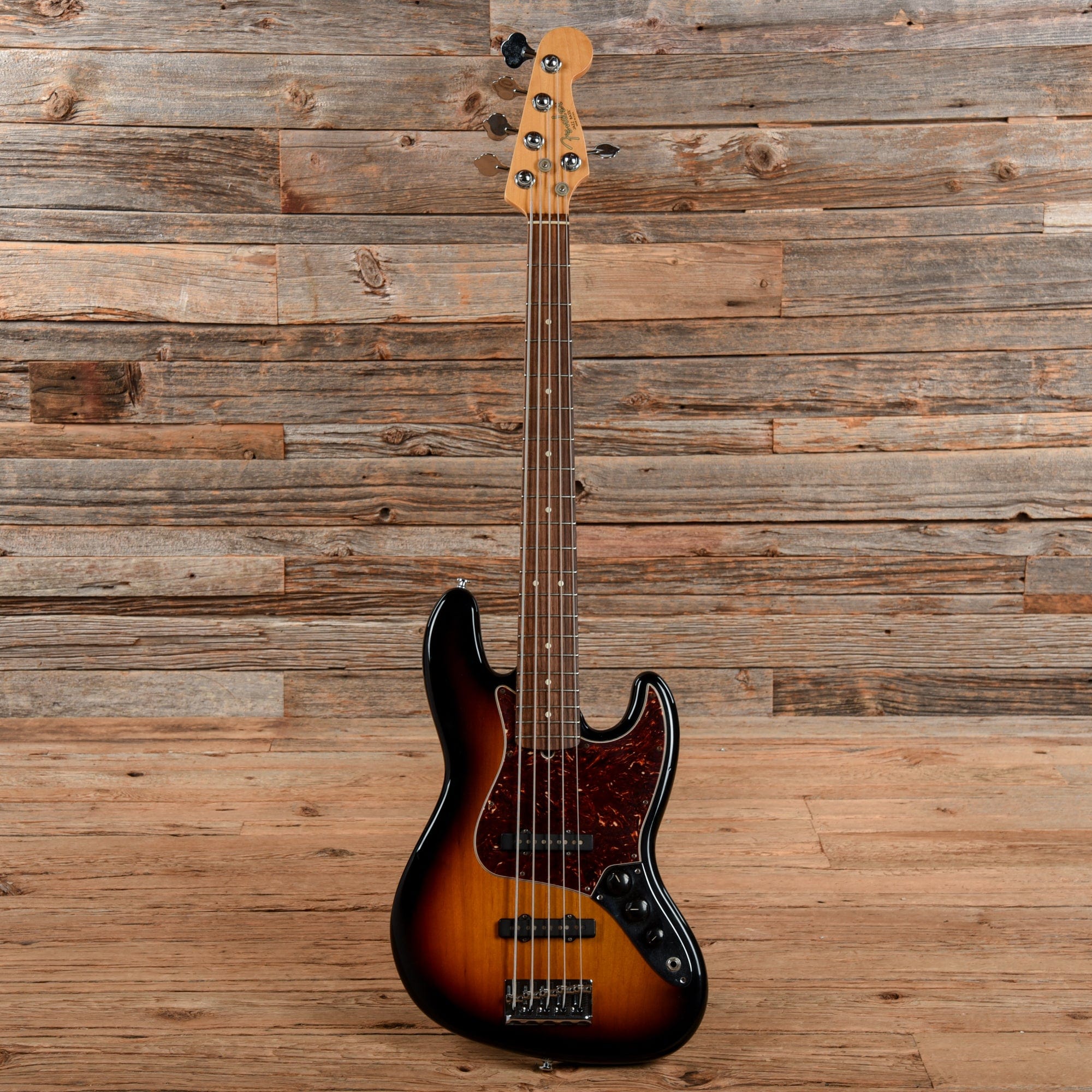 Fender American Standard Jazz Bass V Sunburst 2008 – Chicago Music Exchange