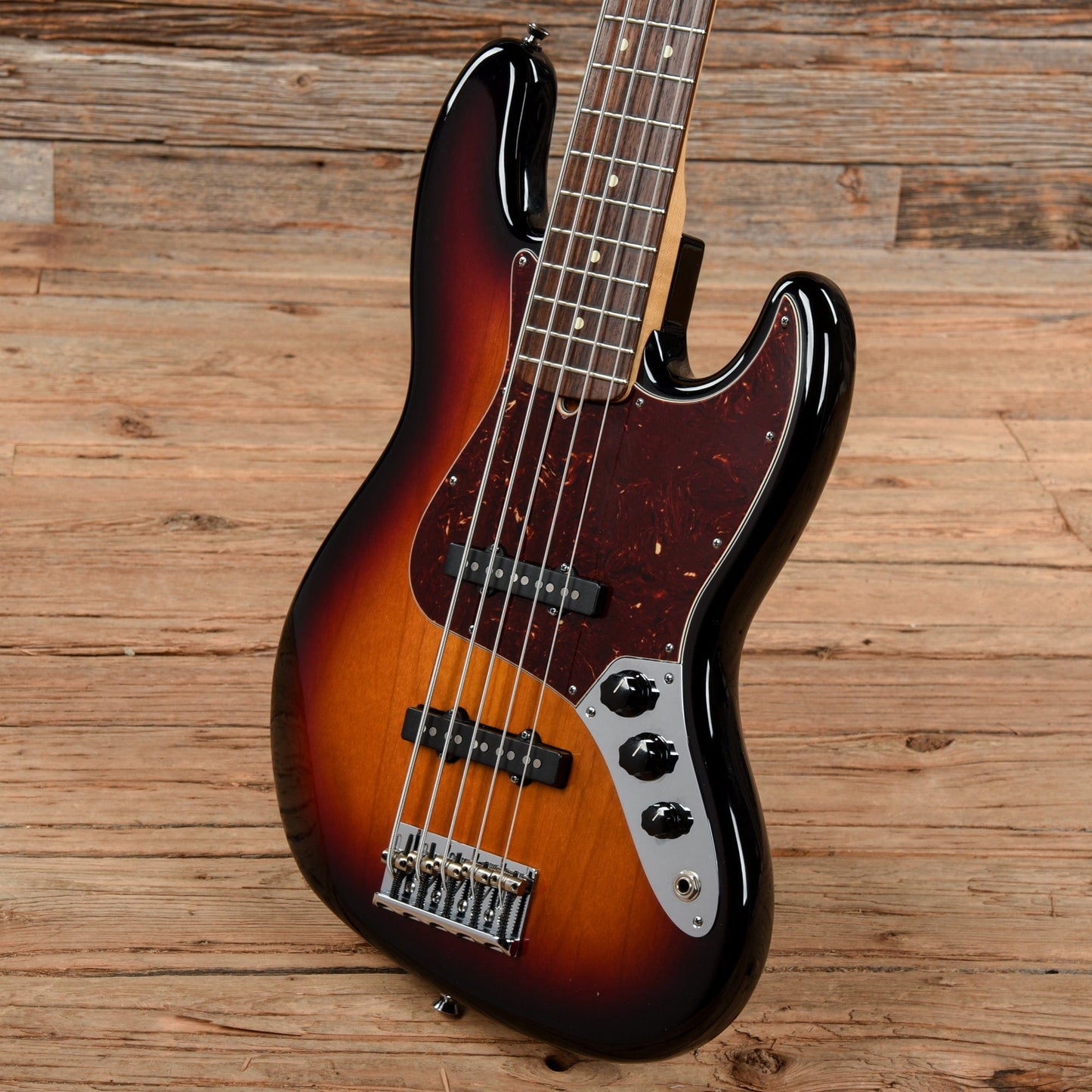 Fender American Standard Jazz Bass V Sunburst 2011 Bass Guitars / 5-String or More