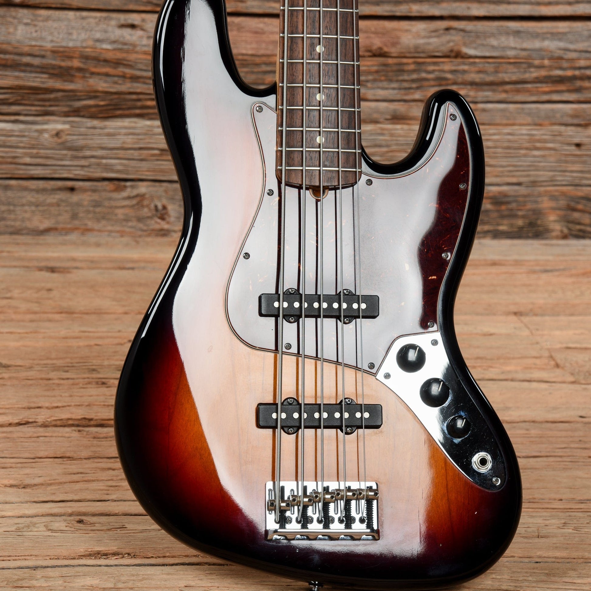 Fender American Standard Jazz Bass V Sunburst 2011 Bass Guitars / 5-String or More