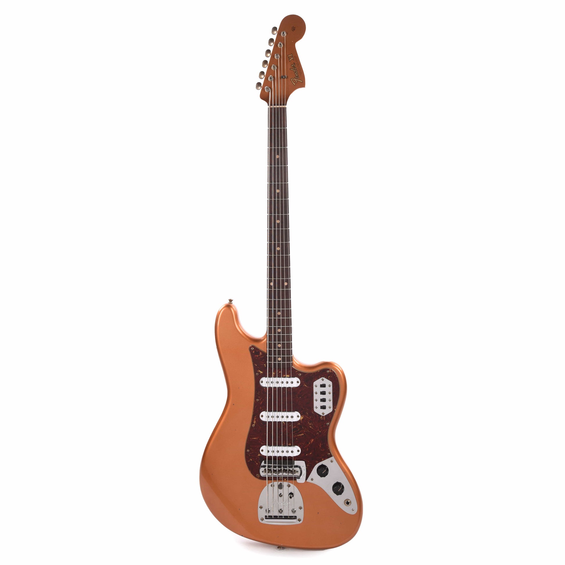 Fender Custom Shop 1962 Bass VI Journeyman Relic Super Faded Burnt Copper Bass Guitars / 5-String or More