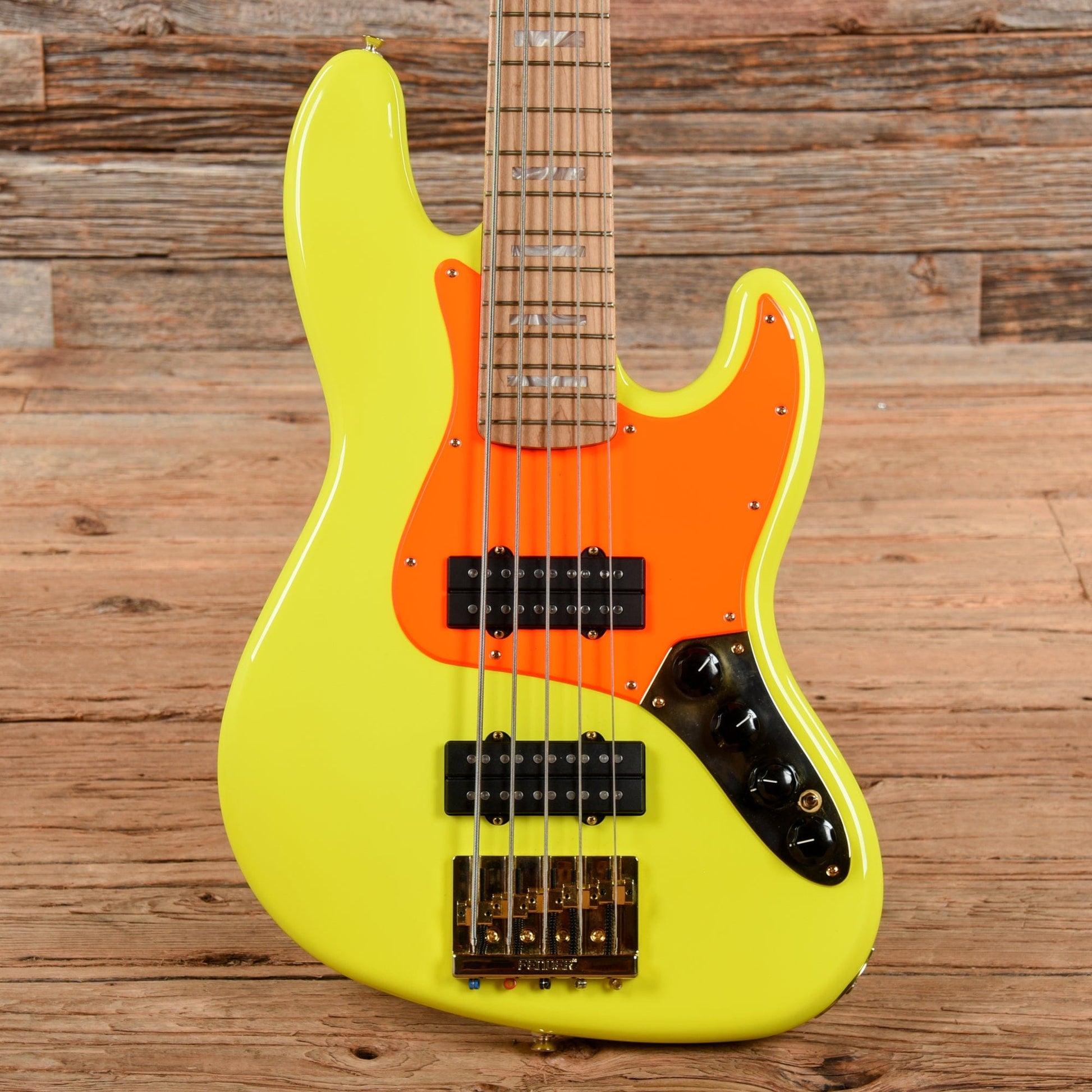 Fender MonoNeon Signature Jazz Bass V Neon Yellow 2022 Bass Guitars / 5-String or More