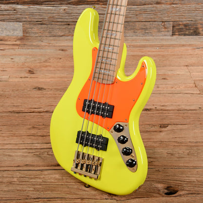 Fender MonoNeon Signature Jazz Bass V Neon Yellow 2022 Bass Guitars / 5-String or More