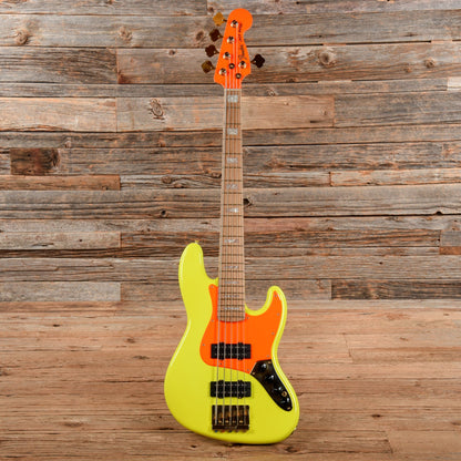 Fender MonoNeon Signature Jazz Bass V Neon Yellow 2022 Bass Guitars / 5-String or More