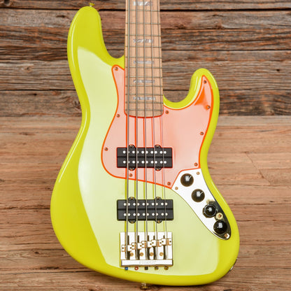 Fender MonoNeon Signature Jazz Bass V Neon Yellow 2022 Bass Guitars / 5-String or More