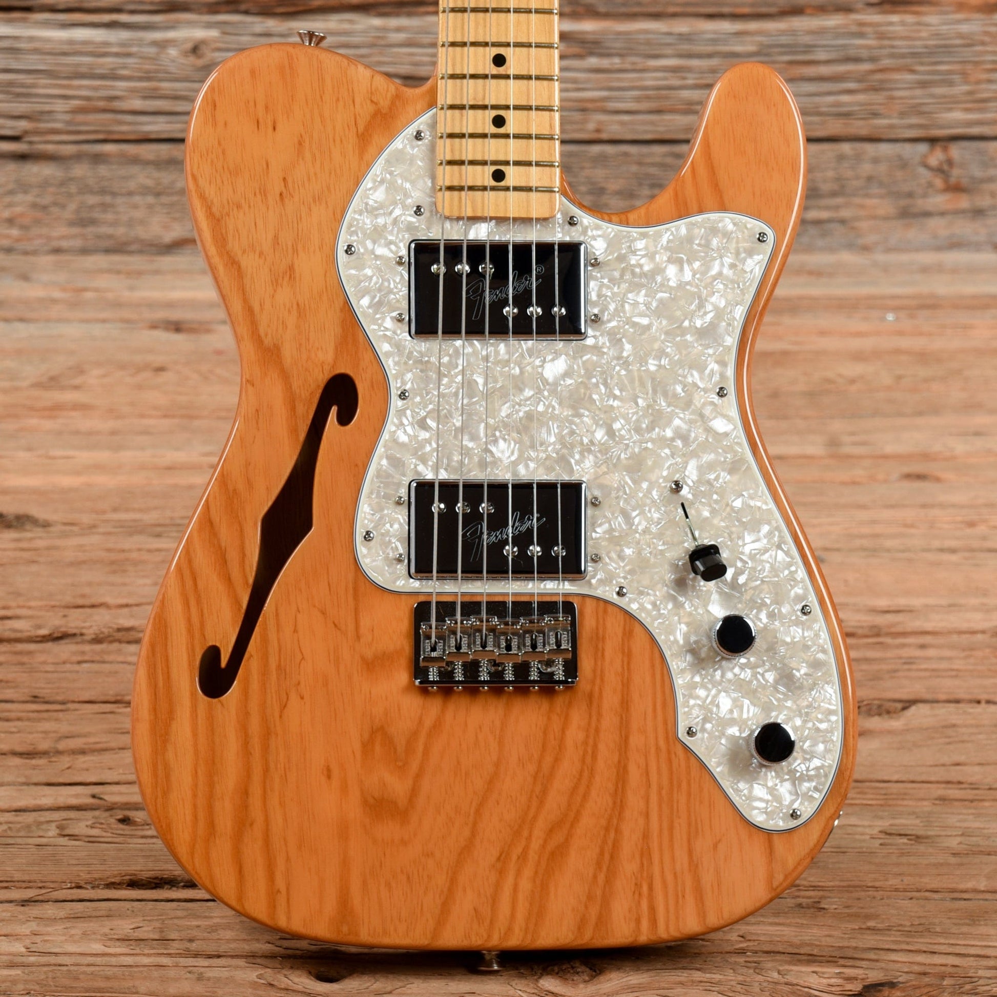 Fender American Vintage II 72 Telecaster Thinline Natural Natural Electric Guitars / Semi-Hollow