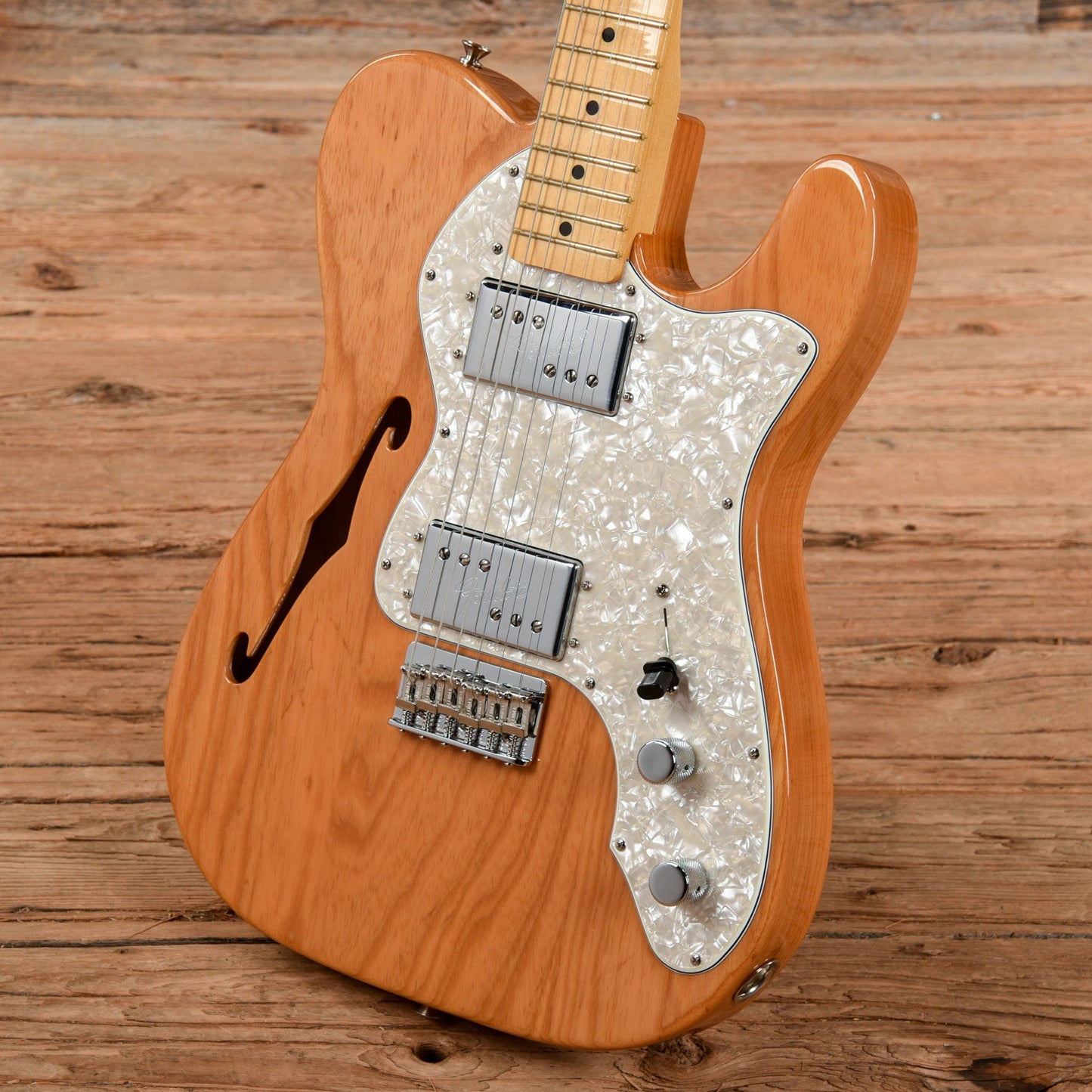 Fender American Vintage II 72 Telecaster Thinline Natural Natural Electric Guitars / Semi-Hollow