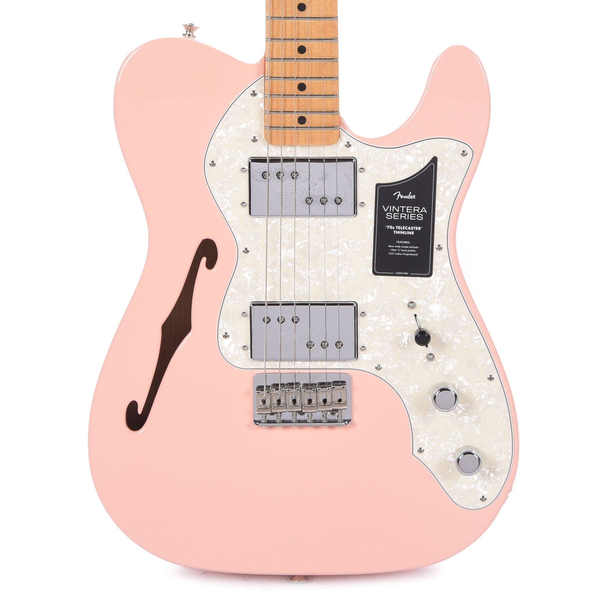 Fender Vintera '70s Telecaster Thinline Shell Pink w/4-Ply Aged