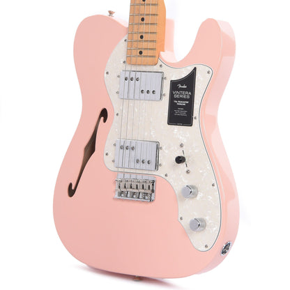 Fender Vintera '70s Telecaster Thinline Shell Pink w/4-Ply Aged Pearl Pickguard Electric Guitars / Semi-Hollow