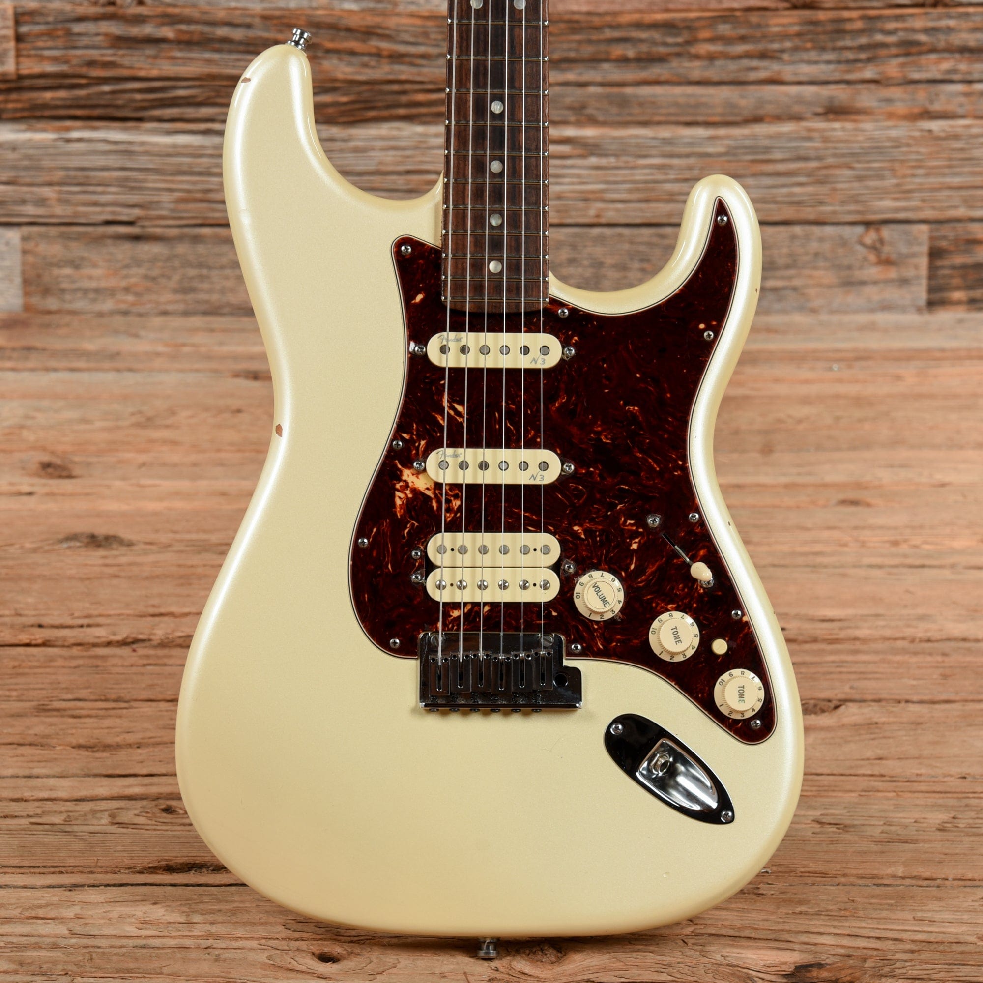 Fender American Deluxe Fat Stratocaster HSS Olympic Pearl 2013