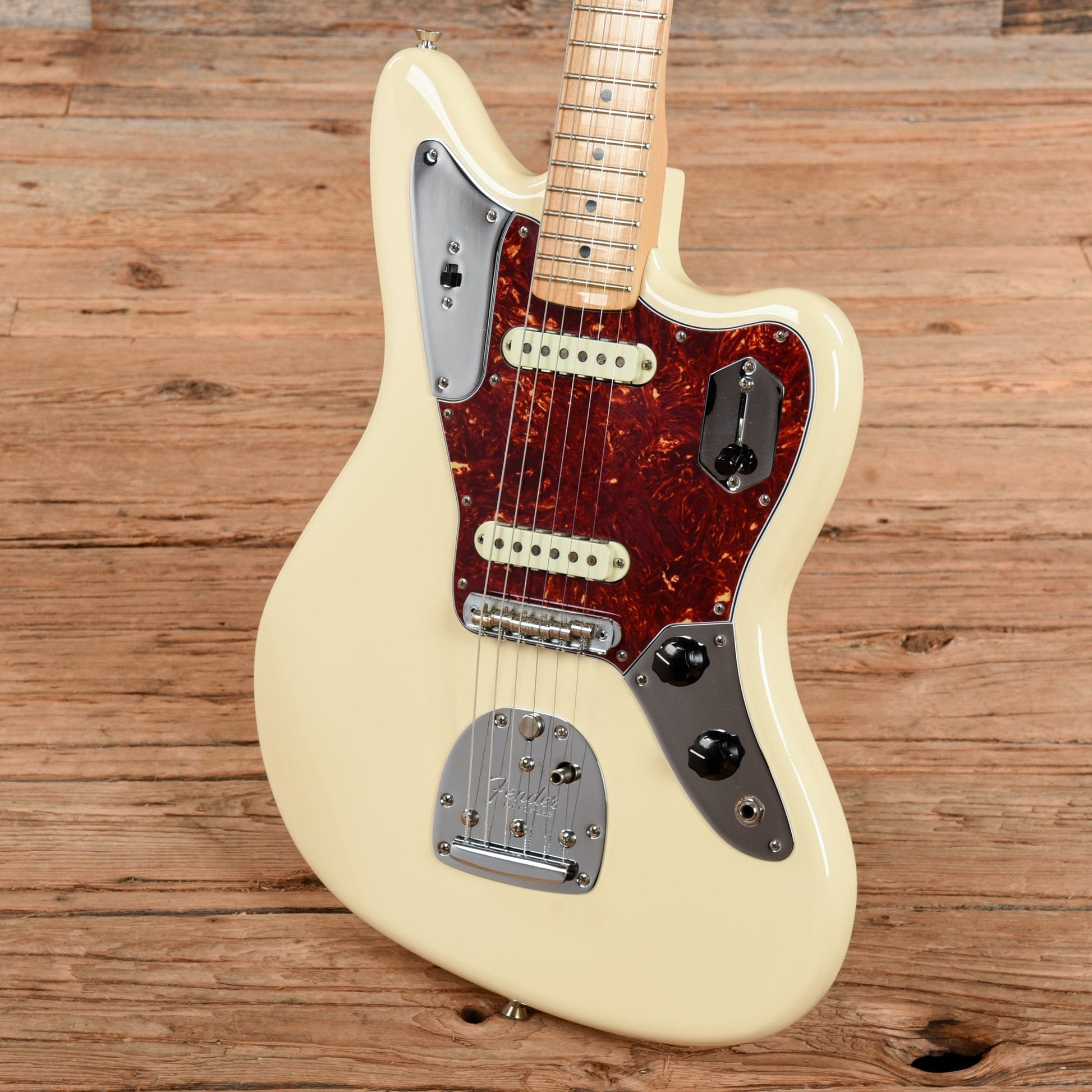 Fender American Professional Jaguar Olympic White Electric Guitars / Solid Body