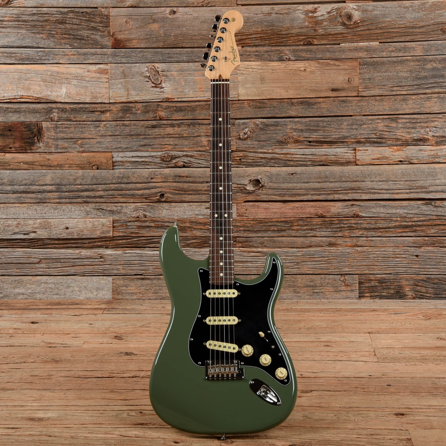 Fender American Professional Series Stratocaster Antique Olive 2019 Electric Guitars / Solid Body