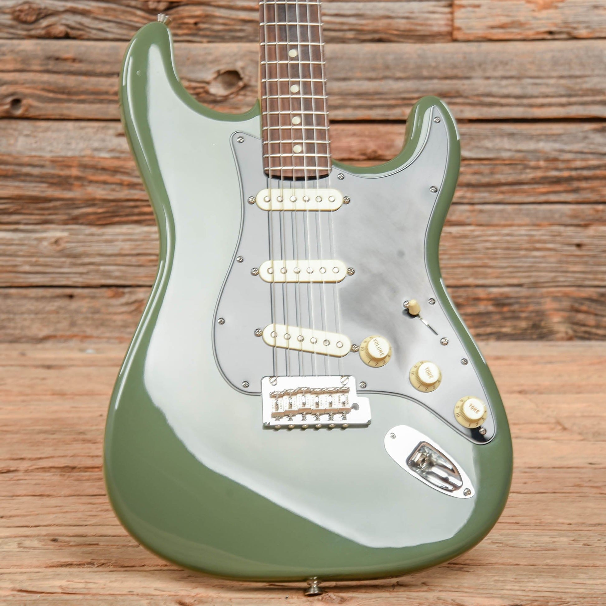 Fender American Professional Series Stratocaster Antique Olive 2019 Electric Guitars / Solid Body