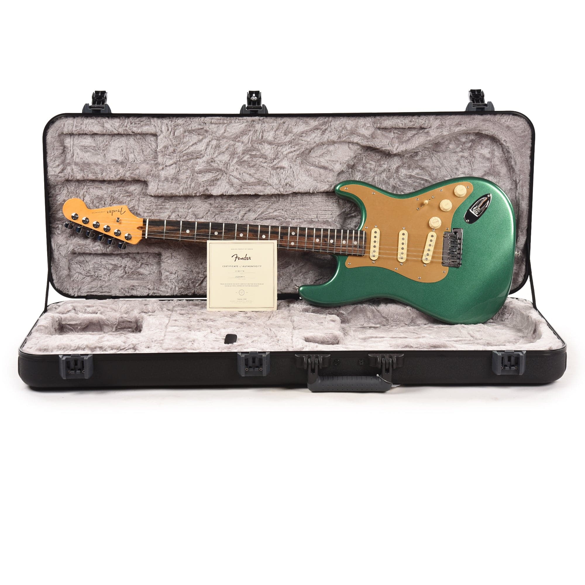 Fender American Ultra Stratocaster Mystic Pine & Anodized Gold 