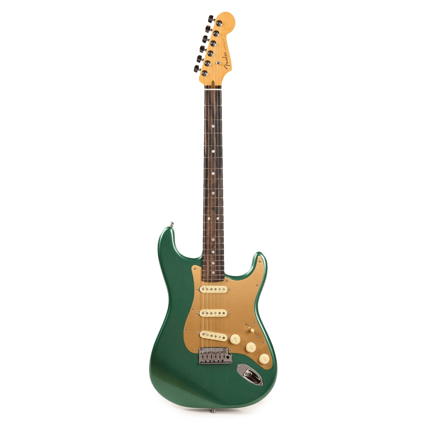 Fender American Ultra Stratocaster Mystic Pine & Anodized Gold Pickguard Electric Guitars / Solid Body