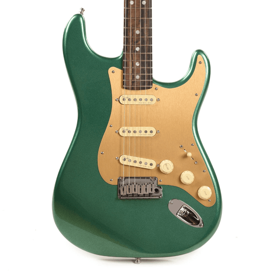 Fender American Ultra Stratocaster Mystic Pine & Anodized Gold Pickguard Electric Guitars / Solid Body