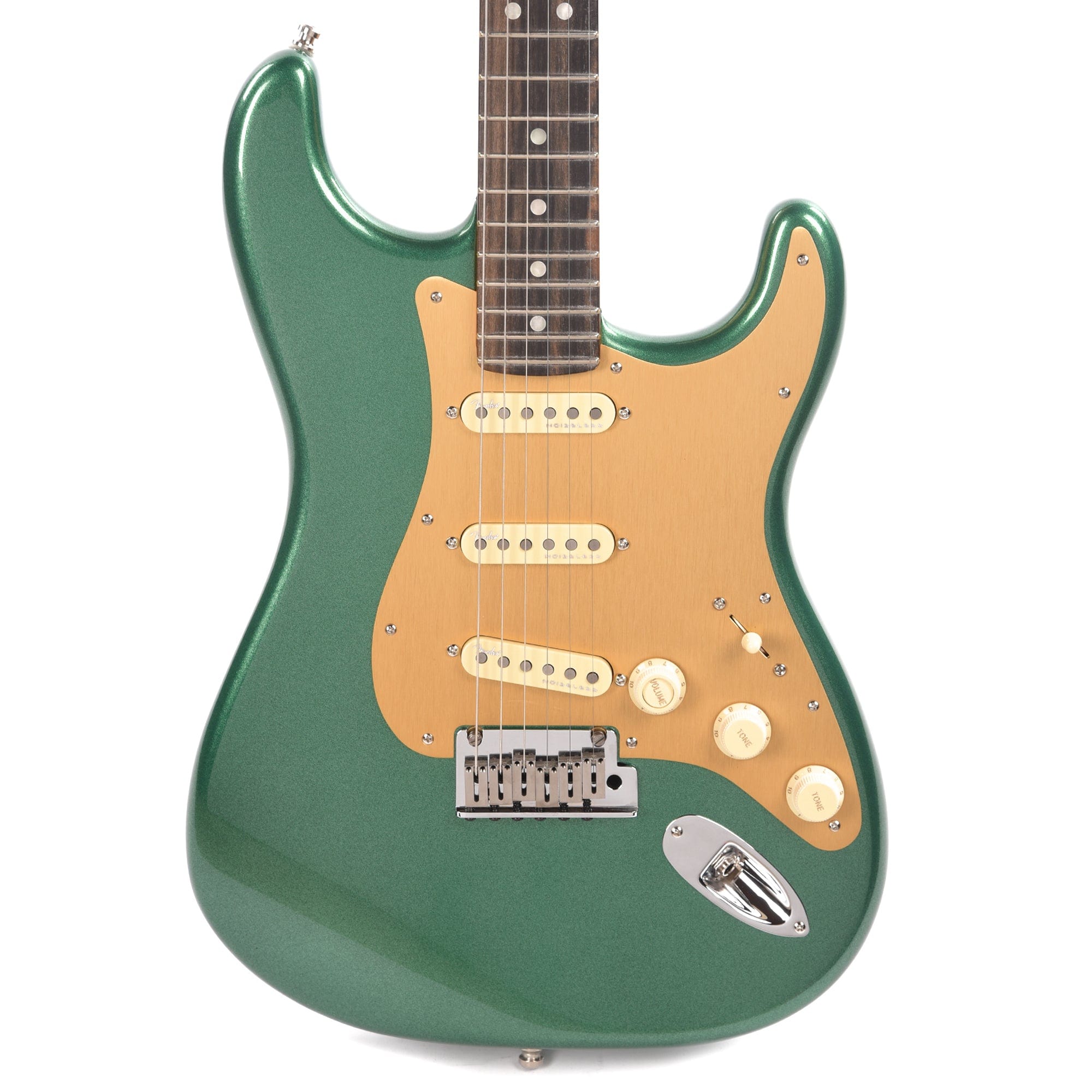 Fender American Ultra Stratocaster Mystic Pine & Anodized Gold Pickguard Electric Guitars / Solid Body