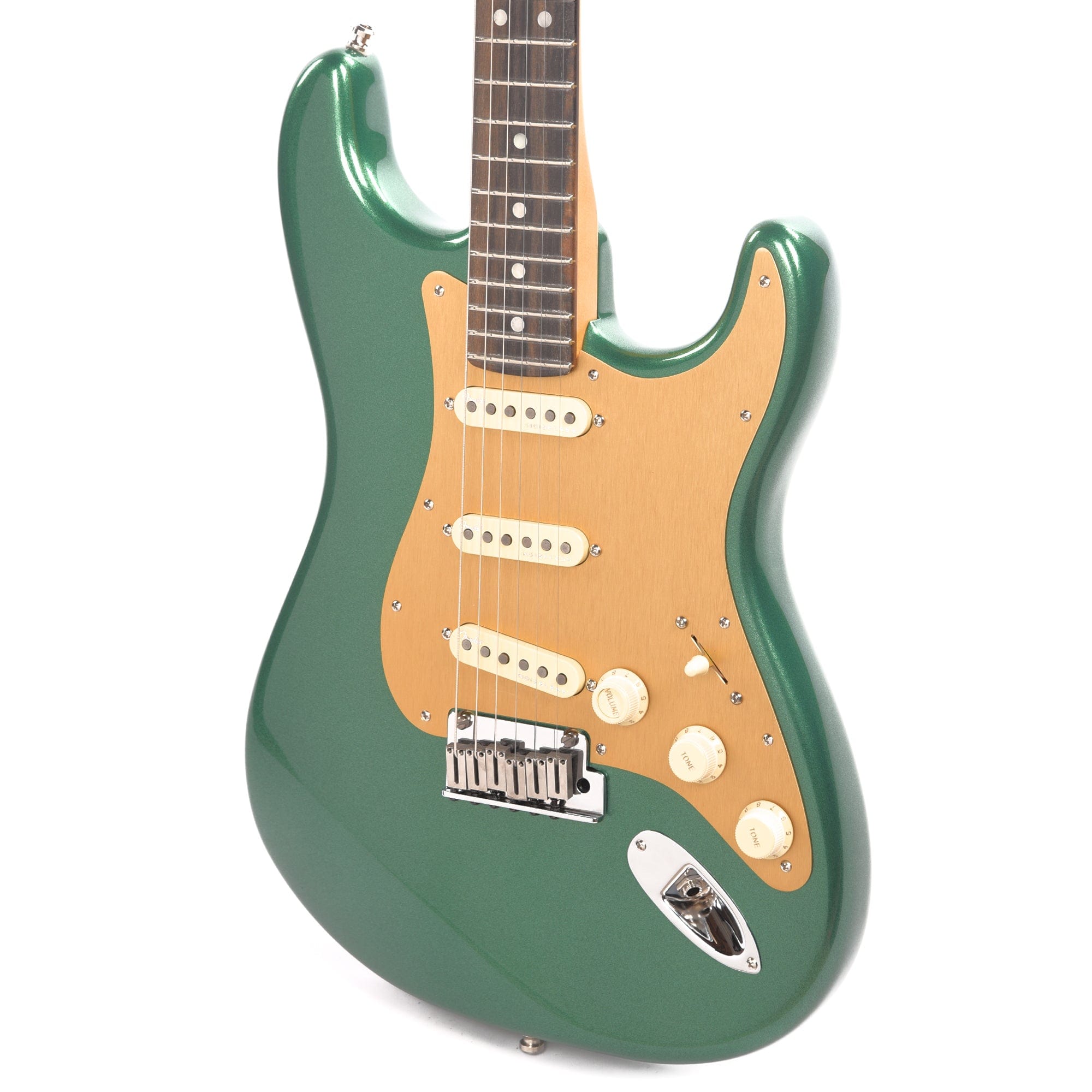 Fender American Ultra Stratocaster Mystic Pine & Anodized Gold Pickguard Electric Guitars / Solid Body