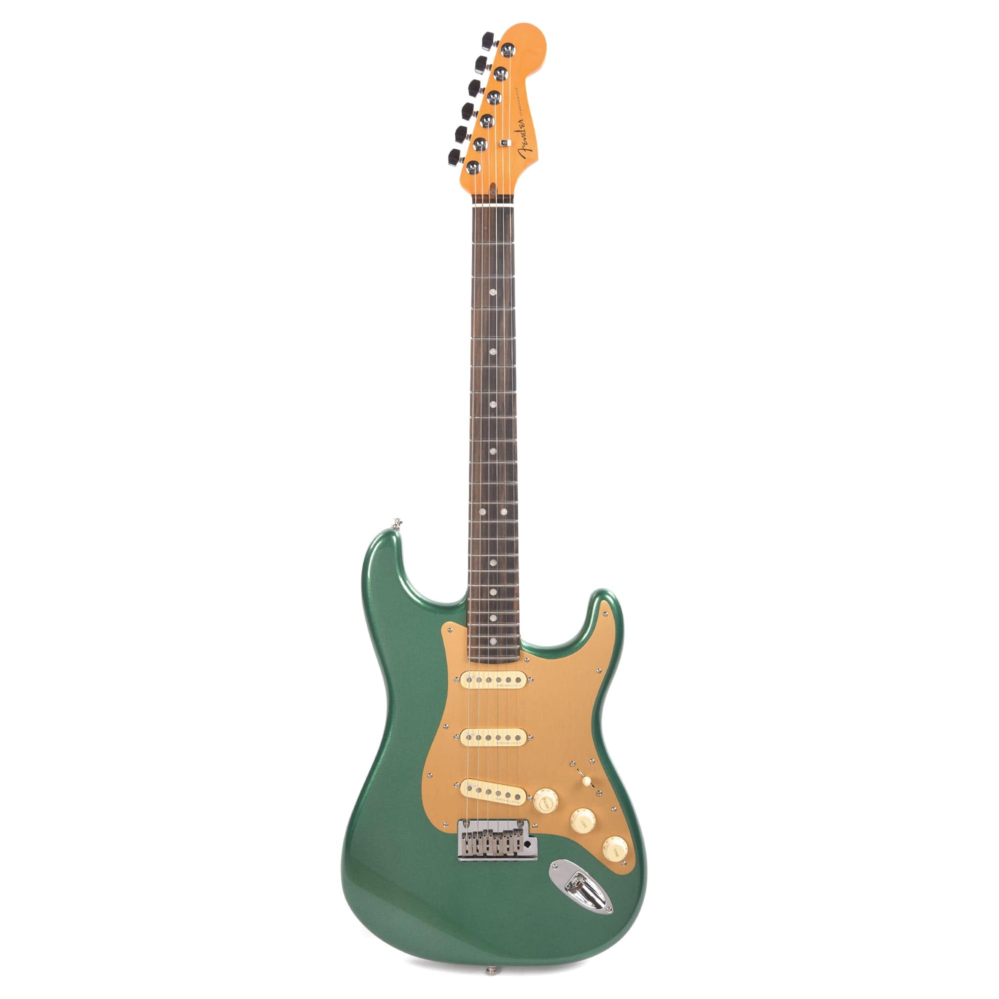 Fender American Ultra Stratocaster Mystic Pine & Anodized Gold Pickguard Electric Guitars / Solid Body