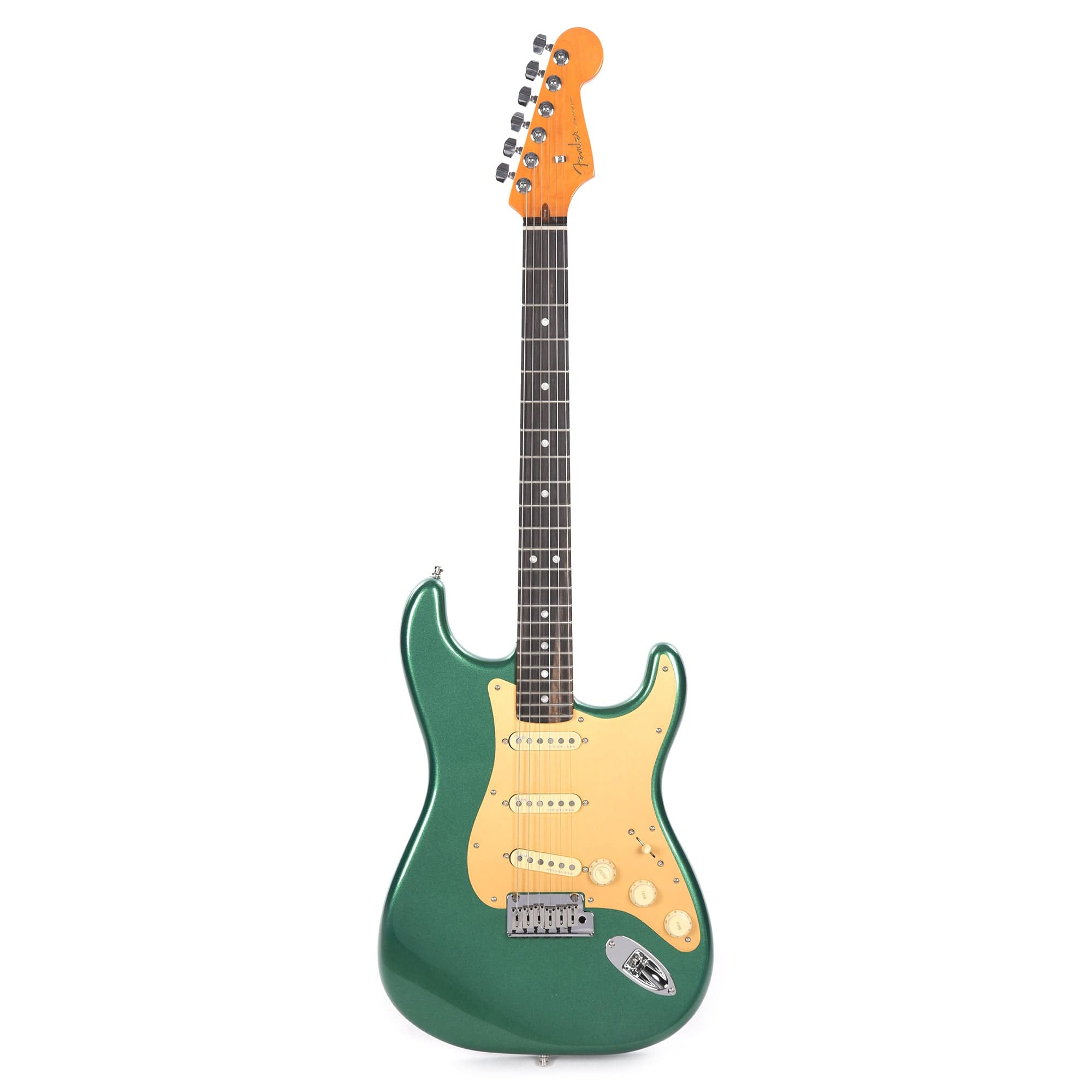 Fender American Ultra Stratocaster Mystic Pine & Anodized Gold Pickguard Electric Guitars / Solid Body