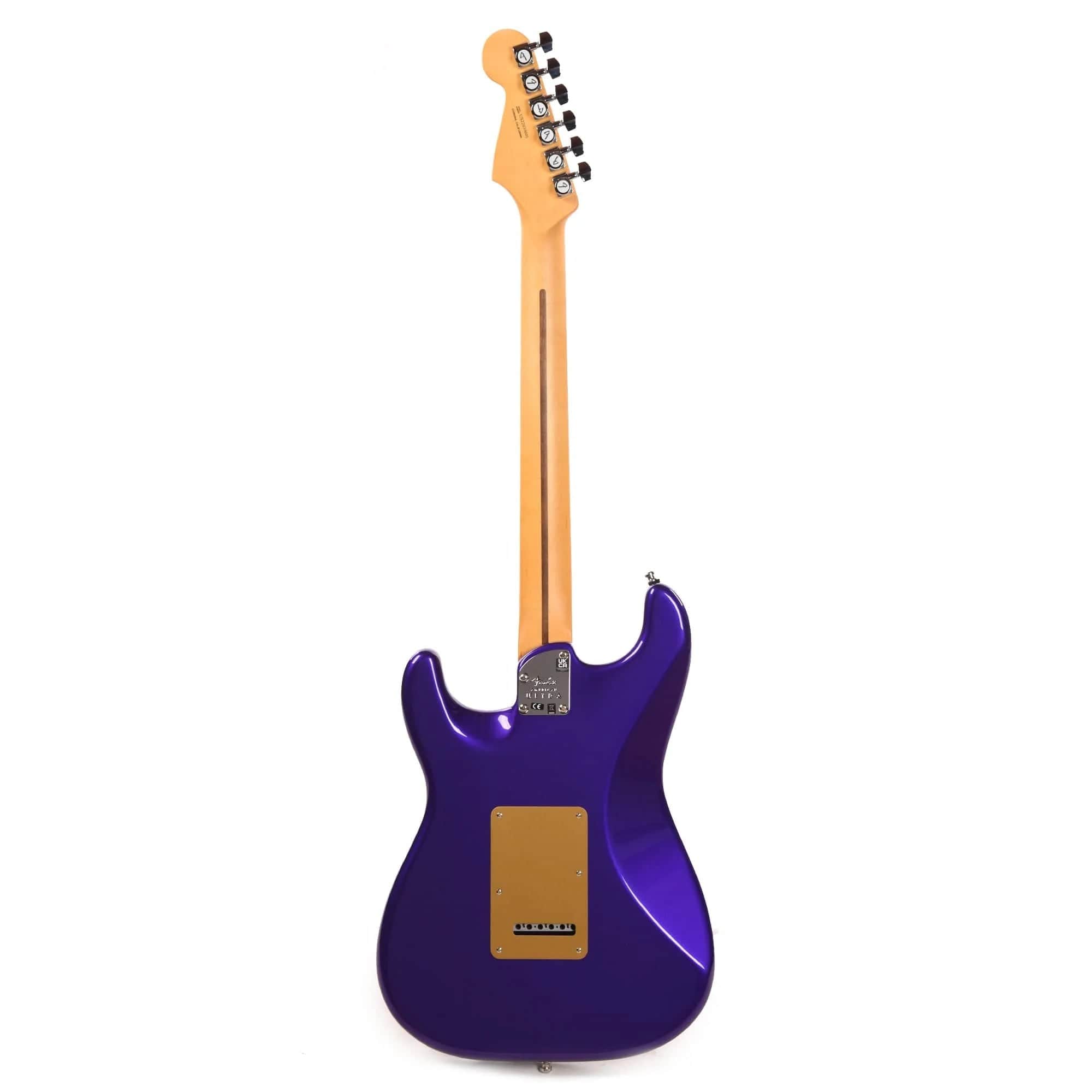 Fender American Ultra Stratocaster Plum Metallic w/Ebony Fingerboard & Anodized Gold Pickguard Electric Guitars / Solid Body