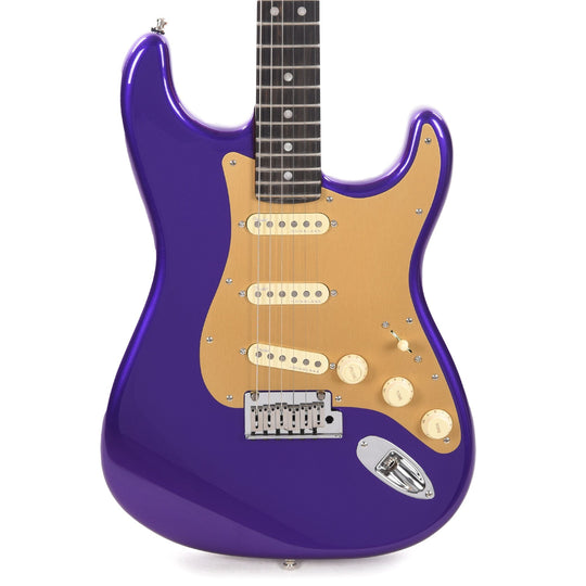 Fender American Ultra Stratocaster Plum Metallic w/Ebony Fingerboard & Anodized Gold Pickguard Electric Guitars / Solid Body