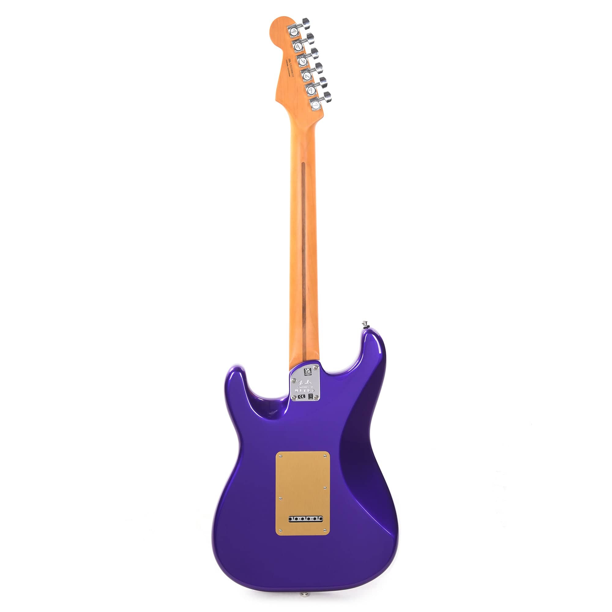 Fender American Ultra Stratocaster Plum Metallic w/Ebony Fingerboard & Anodized Gold Pickguard Electric Guitars / Solid Body