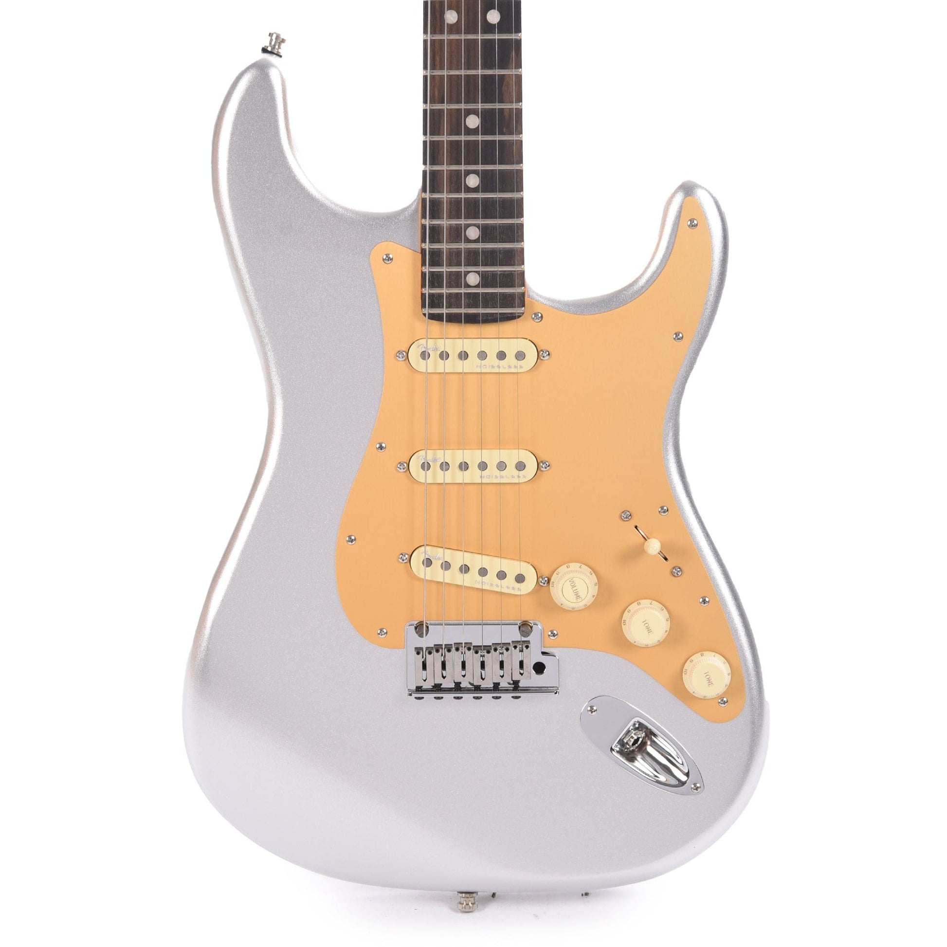 Fender American Ultra Stratocaster Quicksilver w/Ebony Fingerboard & Anodized Gold Pickguard Electric Guitars / Solid Body