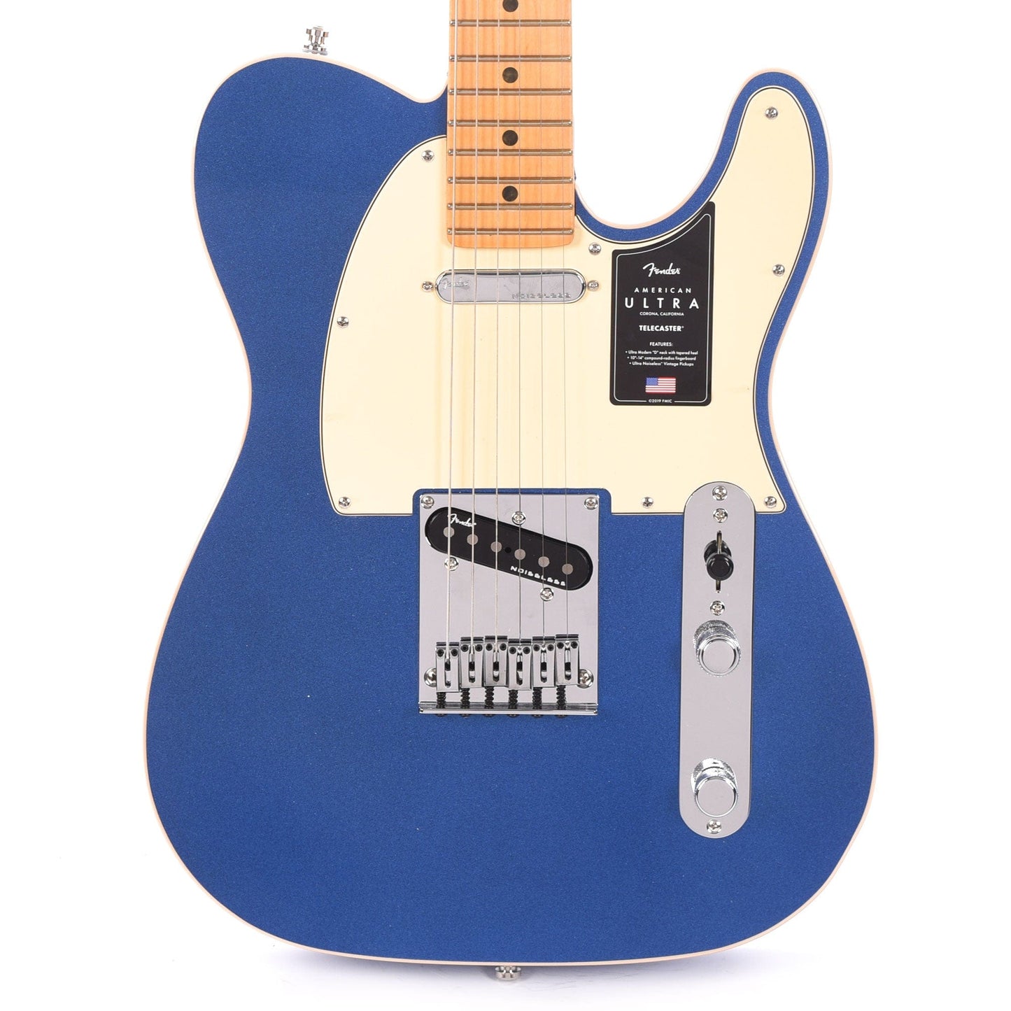 Fender American Ultra Telecaster Cobra Blue Electric Guitars / Solid Body