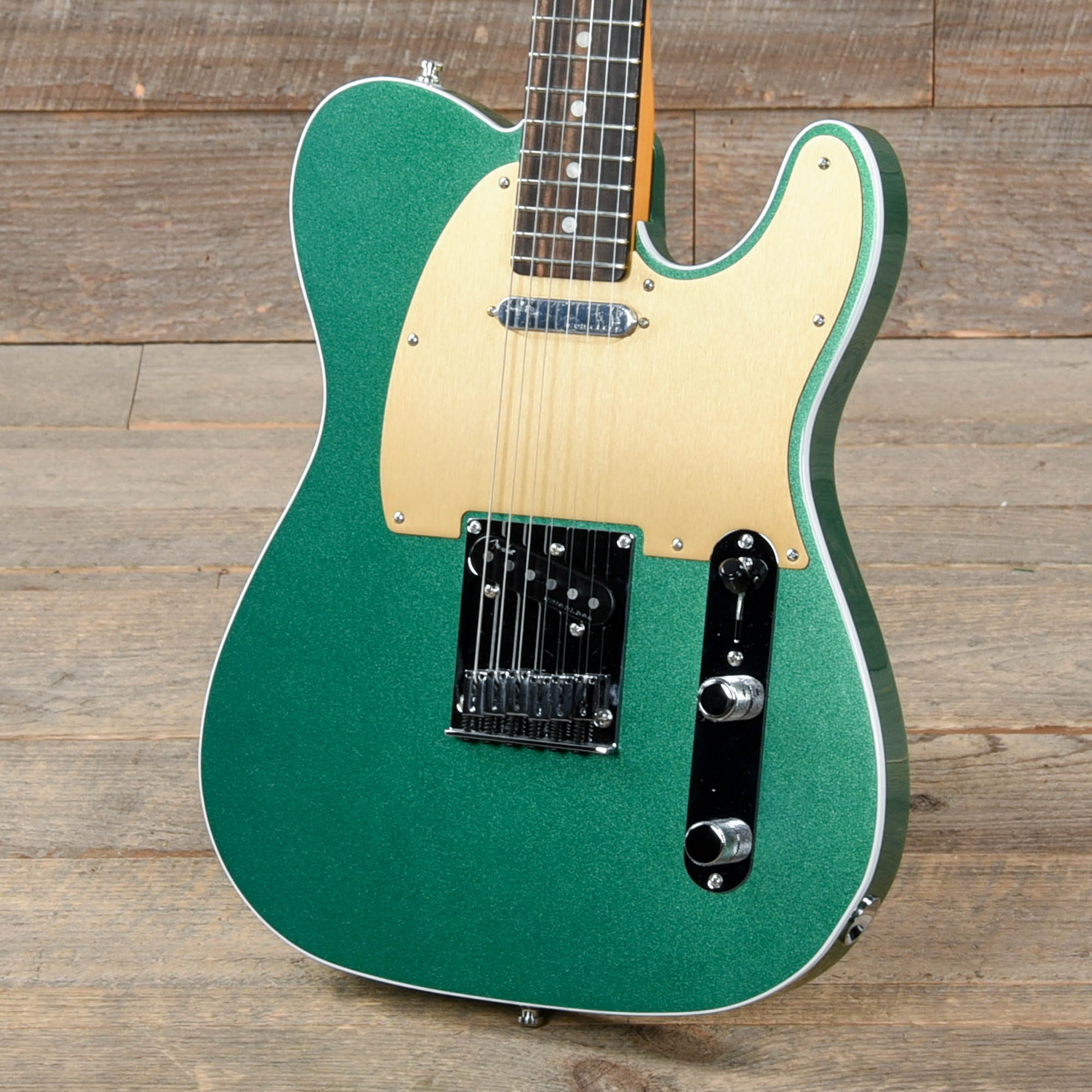 Fender American Ultra Telecaster Mystic Pine w/Ebony Fingerboard & Anodized Gold Pickguard Electric Guitars / Solid Body