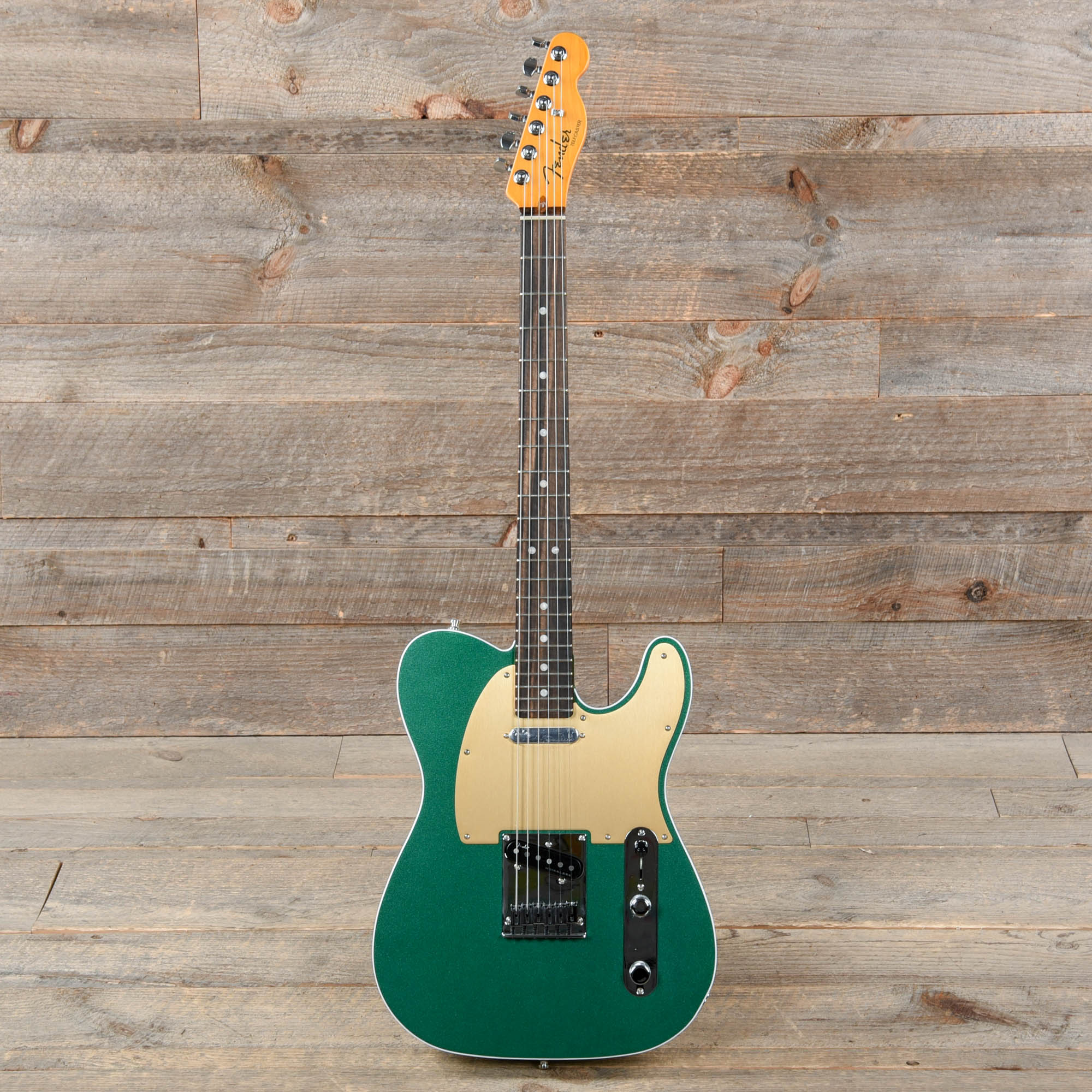 Fender American Ultra Telecaster Mystic Pine w/Ebony Fingerboard & Anodized Gold Pickguard Electric Guitars / Solid Body