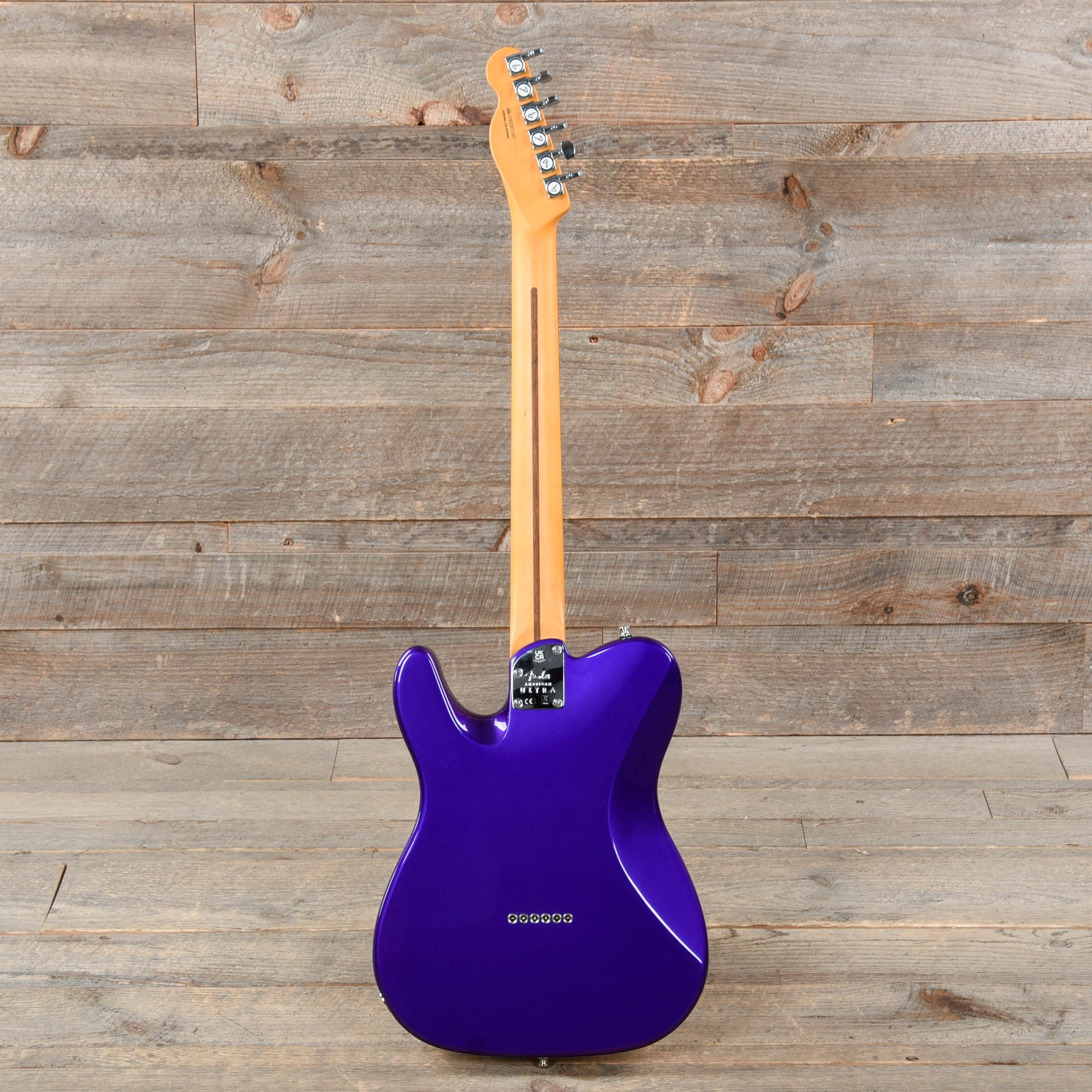 Fender American Ultra Telecaster Plum Metallic & Anodized Gold Pickguard Electric Guitars / Solid Body