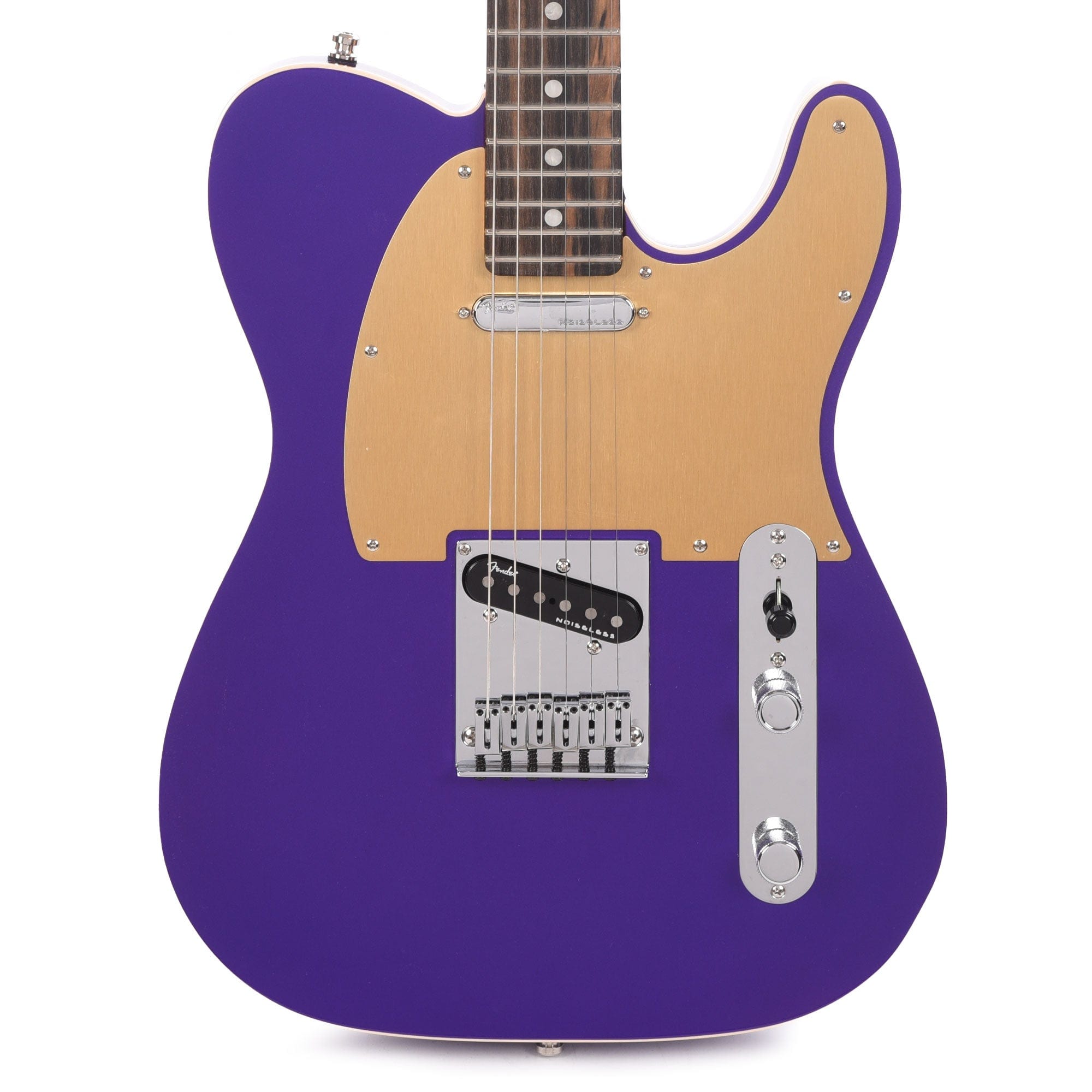 Fender American Ultra Telecaster Plum Metallic & Anodized Gold Pickguard Electric Guitars / Solid Body