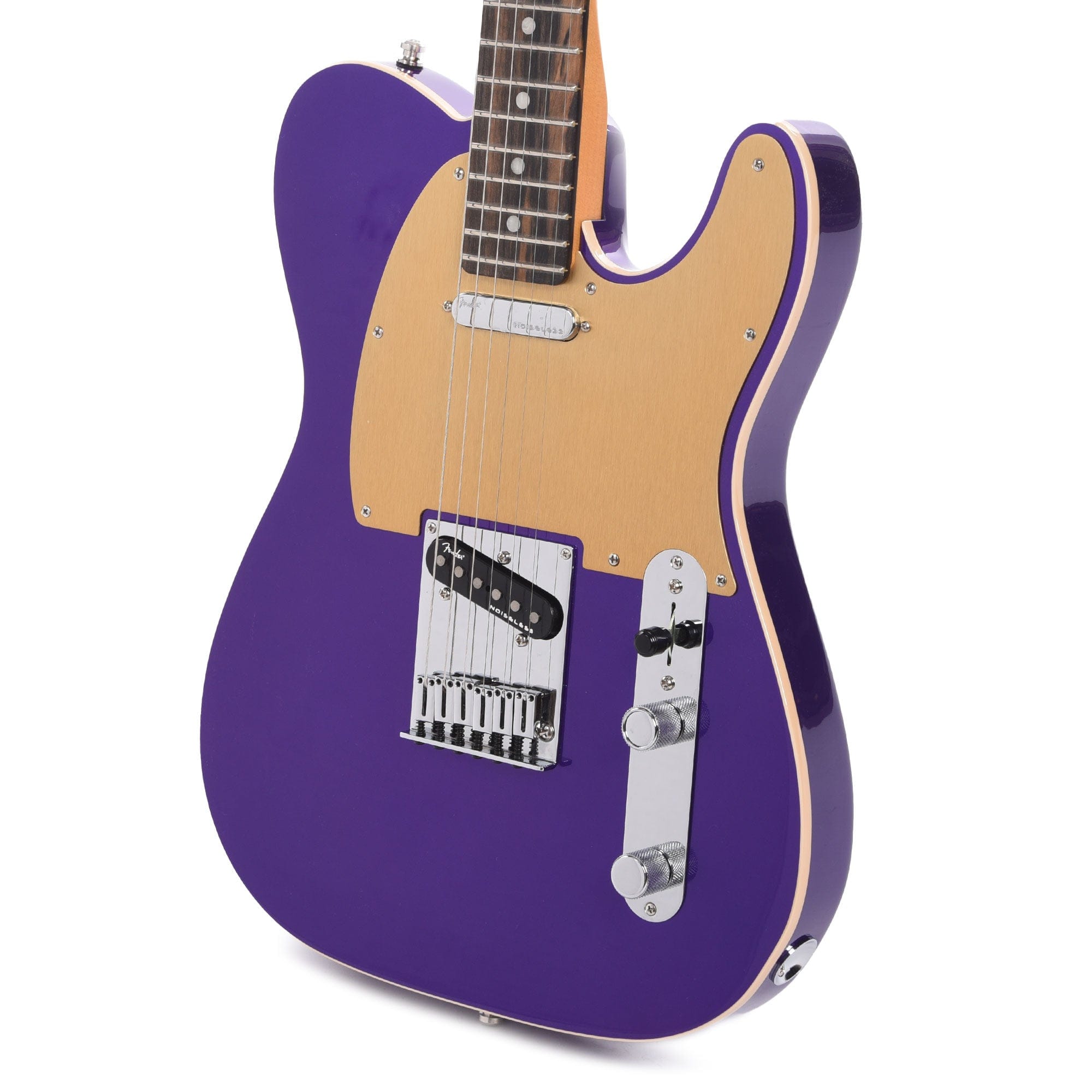 Fender American Ultra Telecaster Plum Metallic & Anodized Gold Pickguard Electric Guitars / Solid Body