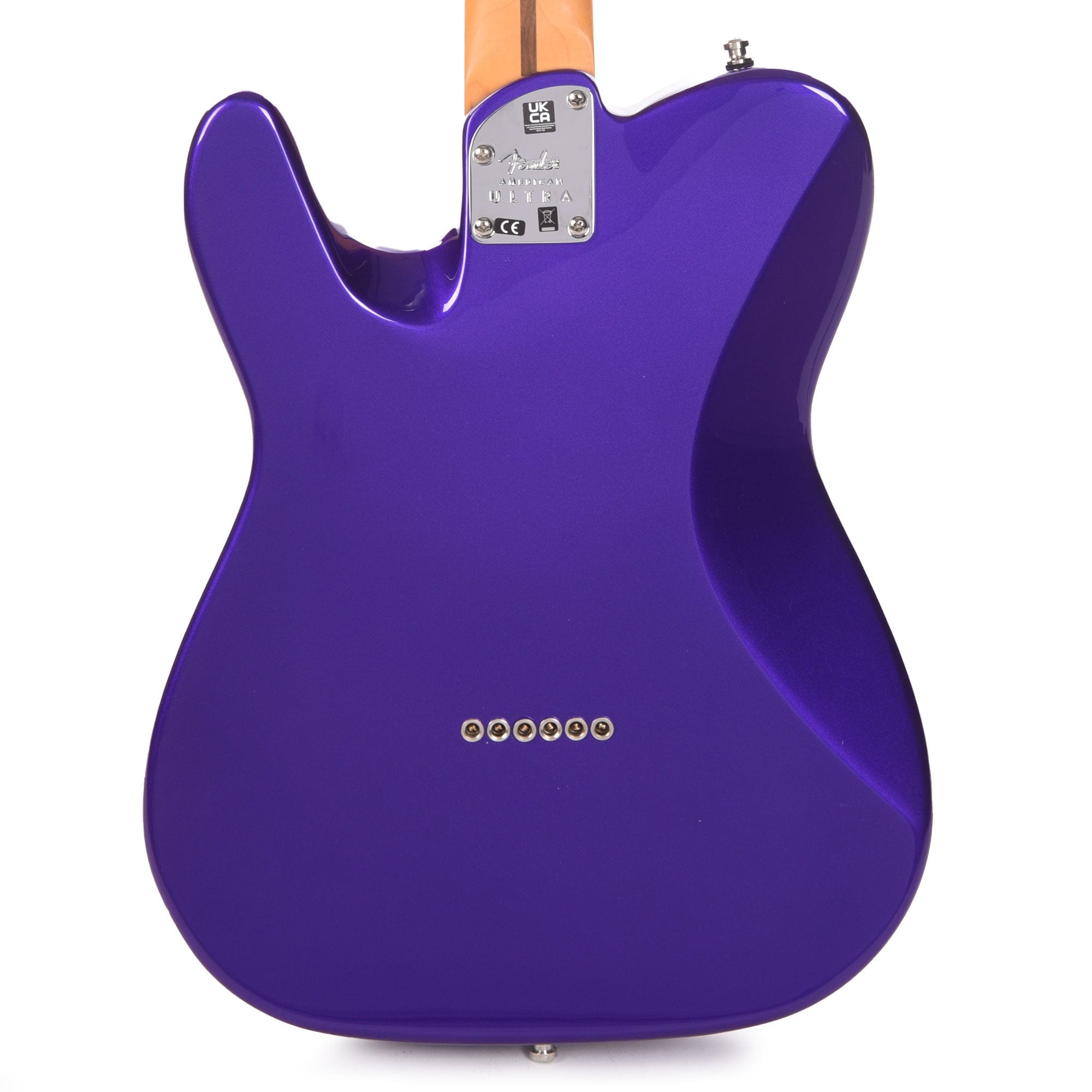 Fender American Ultra Telecaster Plum Metallic & Anodized Gold Pickguard Electric Guitars / Solid Body