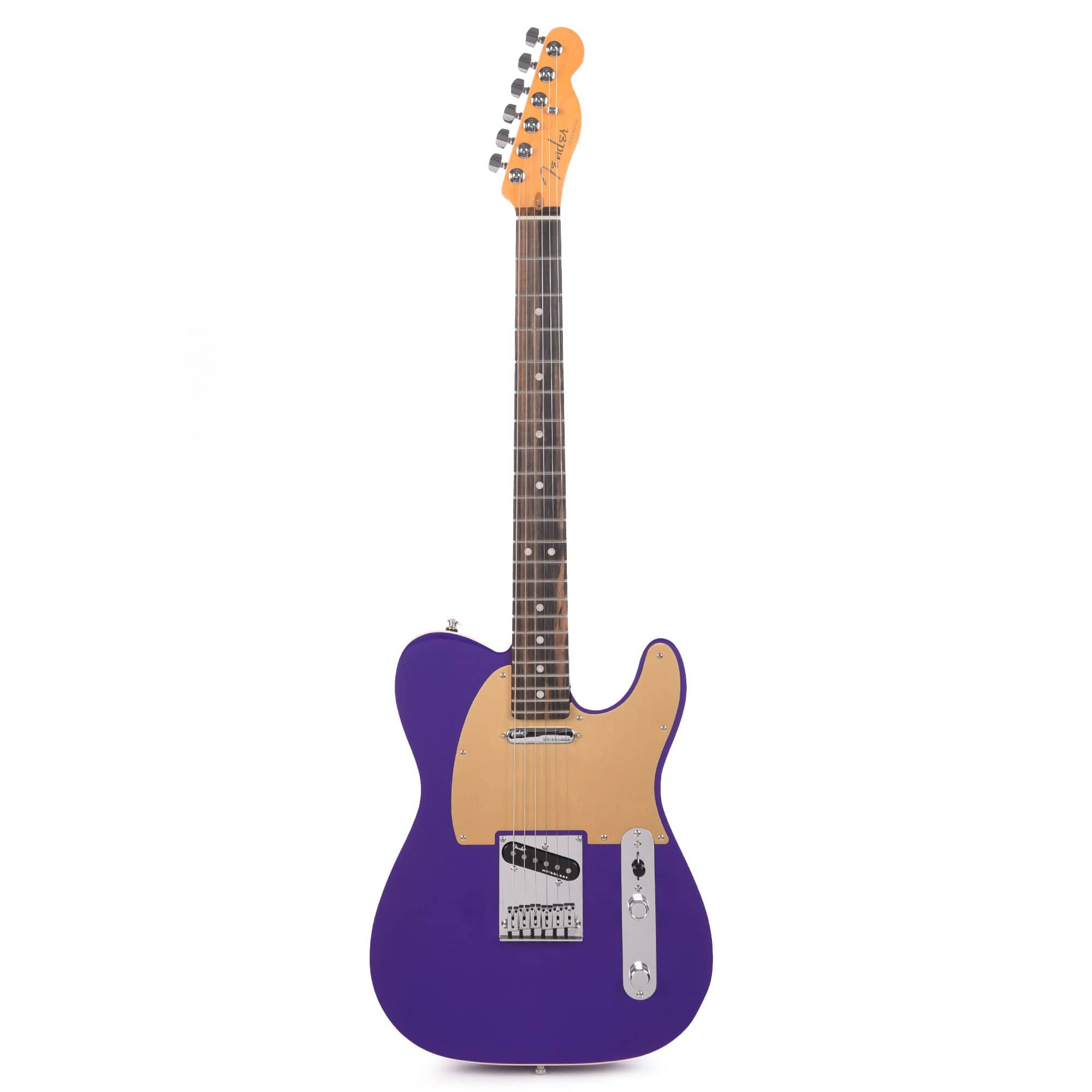 Fender American Ultra Telecaster Plum Metallic & Anodized Gold Pickguard Electric Guitars / Solid Body