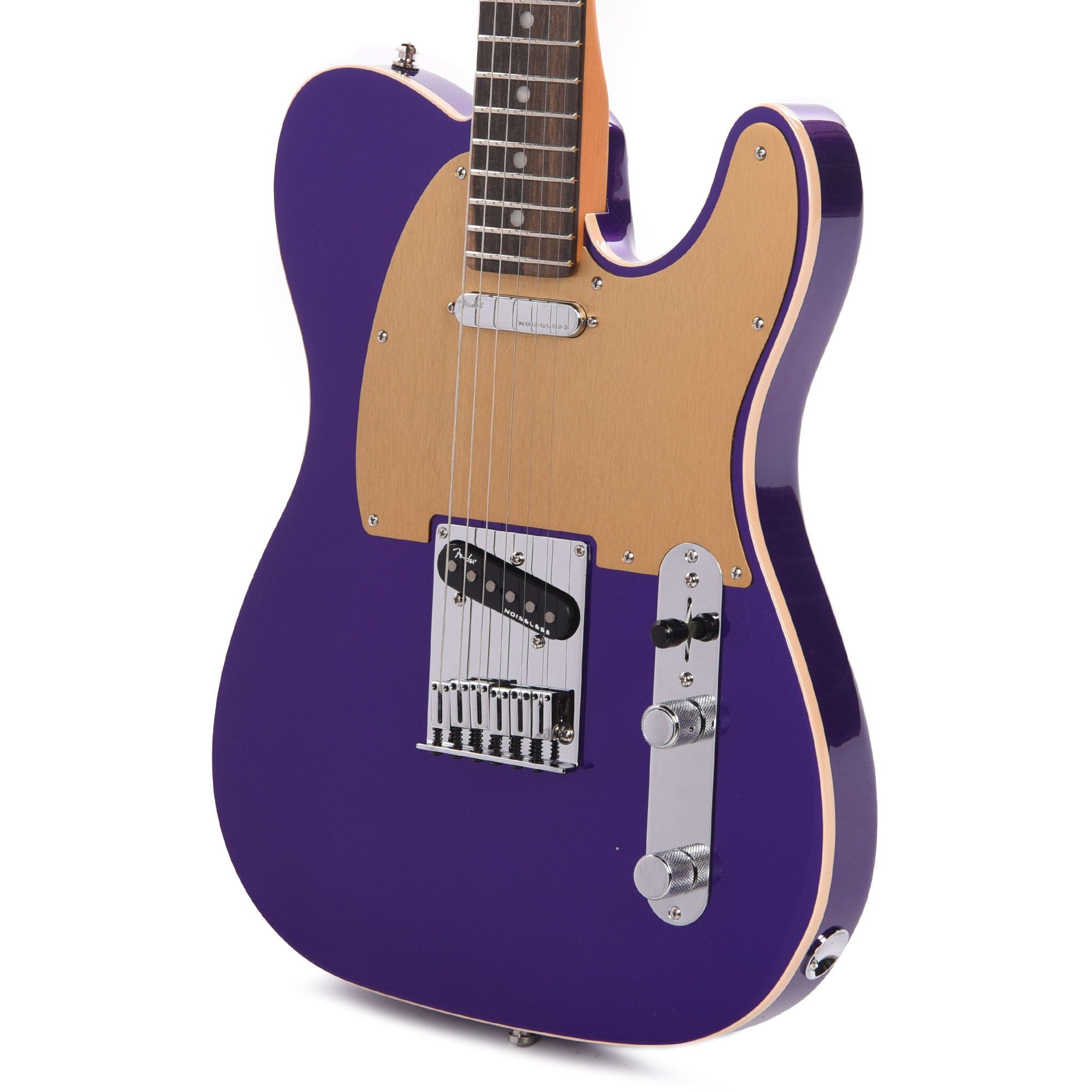 Fender American Ultra Telecaster Plum Metallic & Anodized Gold Pickguard Electric Guitars / Solid Body