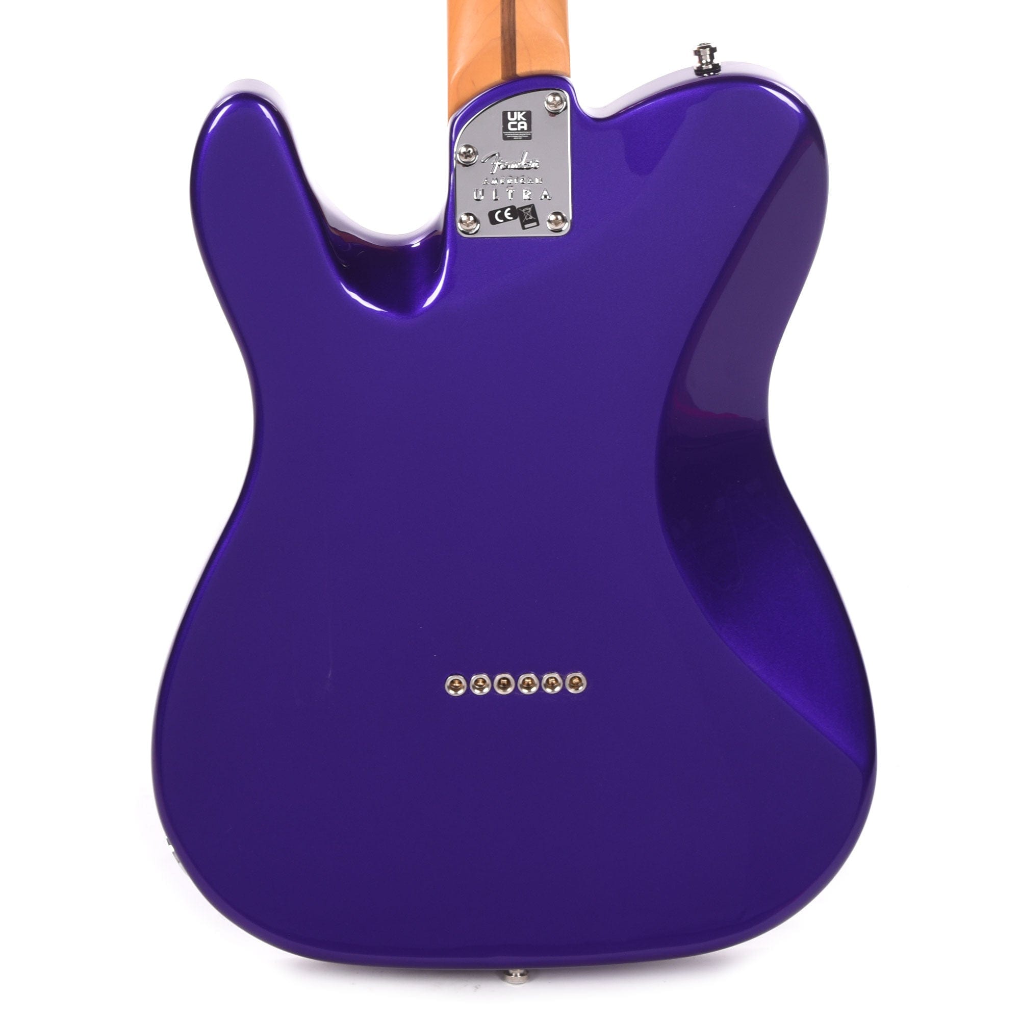 Fender American Ultra Telecaster Plum Metallic & Anodized Gold Pickguard Electric Guitars / Solid Body